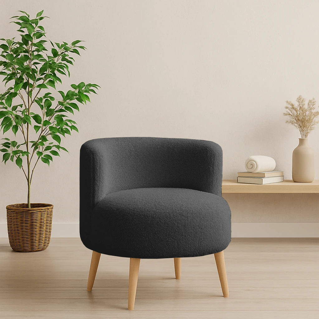 Sydney Welsoft Kumaş Modern Berjer - Antrasit