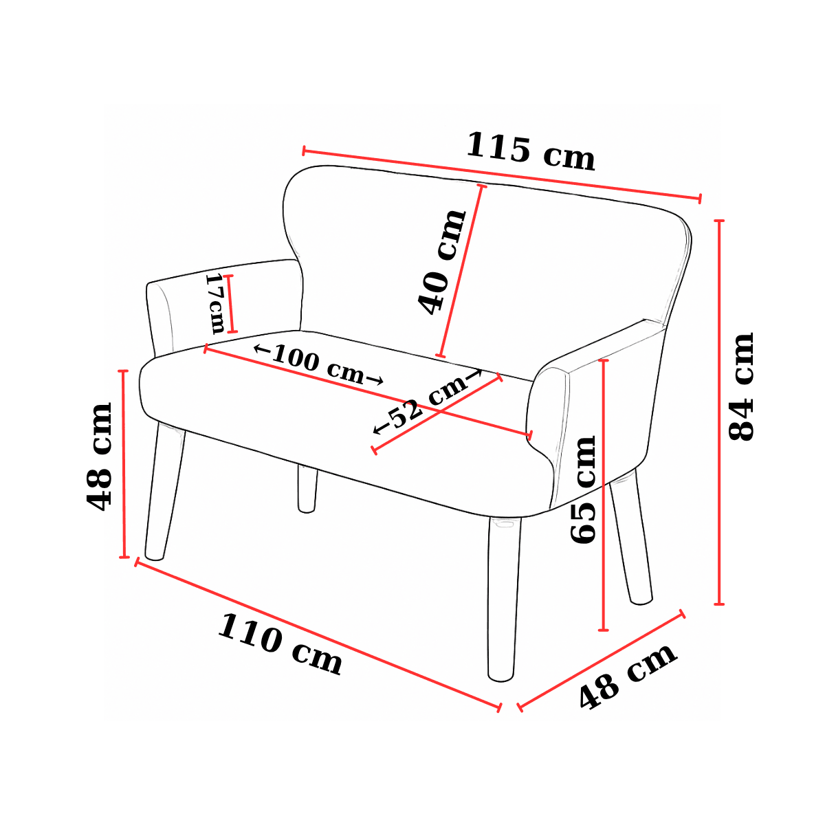 Modern Chester Tarzı 3’lü Çay Seti Koltuk Takımı 2+1+1 – Deri, Ahşap Ayaklı - Taba