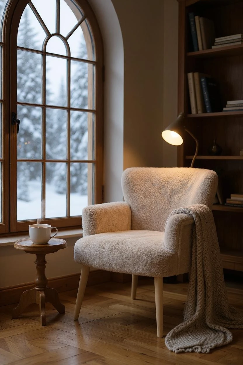 Roma - Welsoft Kumaş Berjer Koltuk - Modern Şık - Vizon