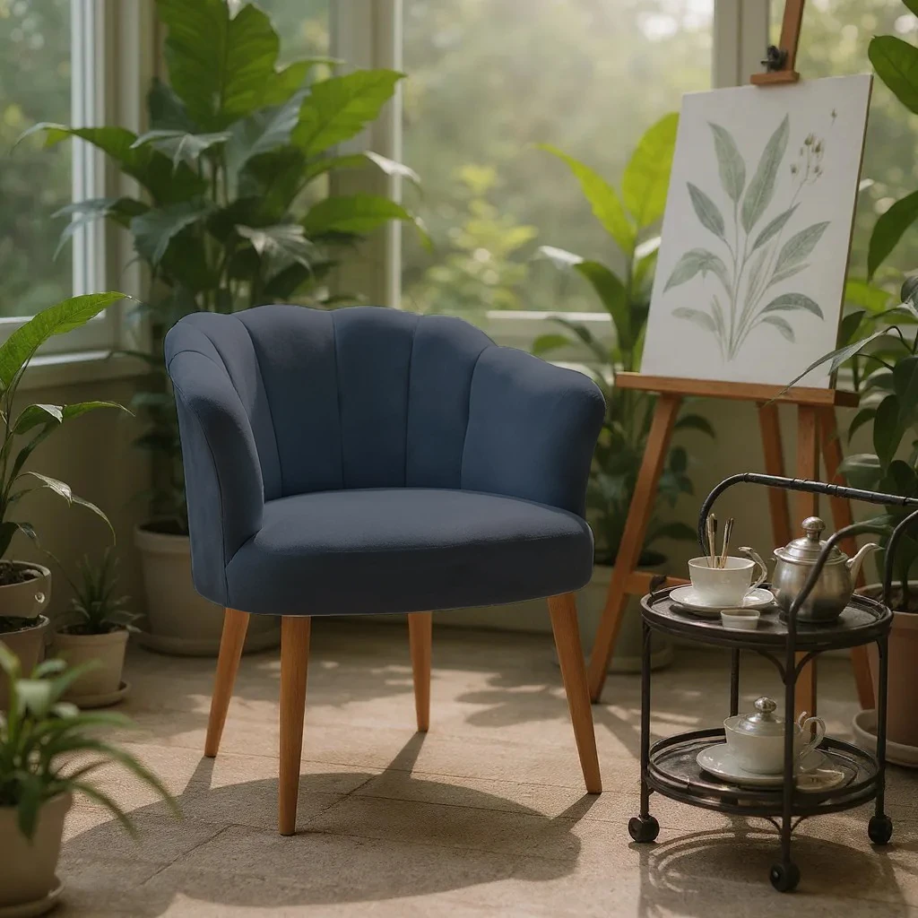 Papatya Babyface Kumaş Modern Berjer Koltuk - Antrasit