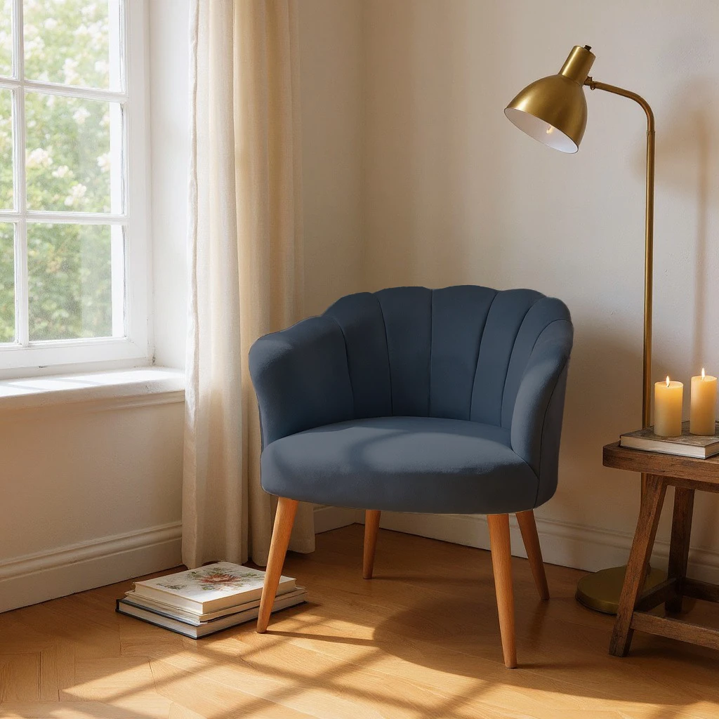 Papatya Babyface Kumaş Modern Berjer Koltuk - Antrasit