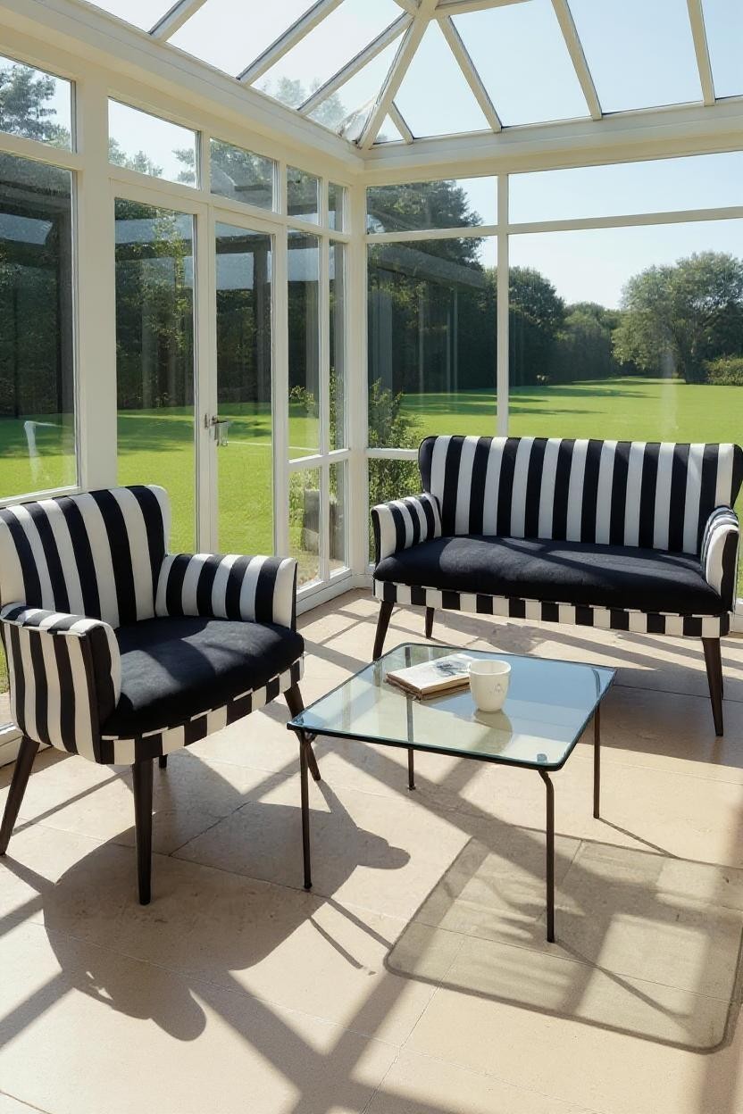 Çay Seti Koltuk Takımı Zebra Model 2+1+1