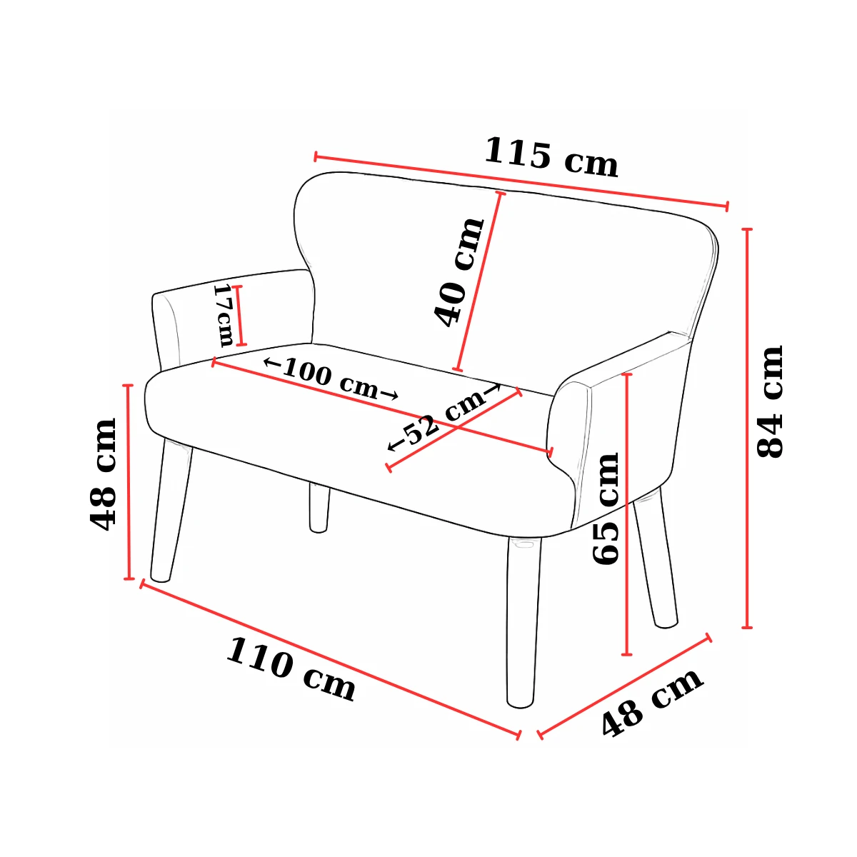 Çay Seti Koltuk Takımı - Keten Kumaş - Modern 2+1+1 - Açık Gri