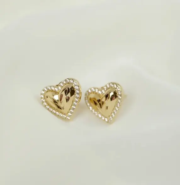 Zirkon Taşlı Küpe - Tuğba Oğul Atelier