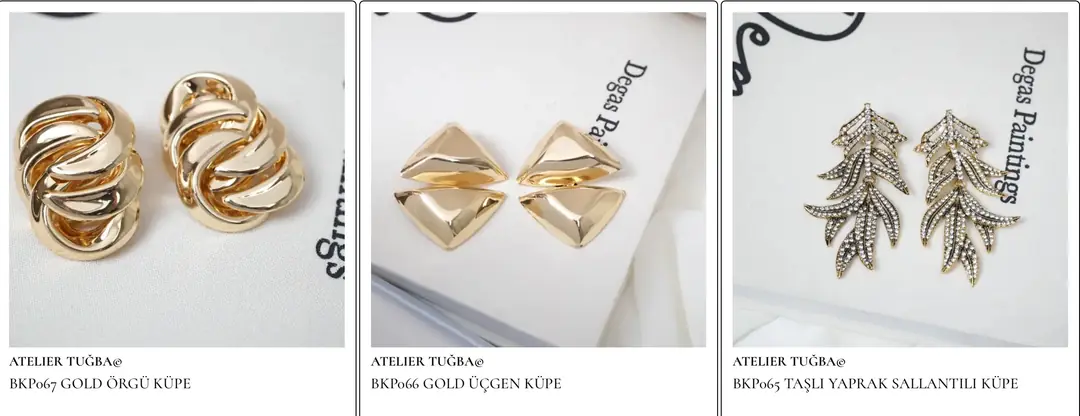 Atelier Tuğba Oğul Küpe Koleksiyonu