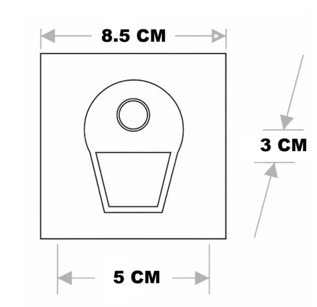Cata Ct-5170SG 1W Sensörlü Ledli Koridor Armatürü Siyah Kasa Günışığı