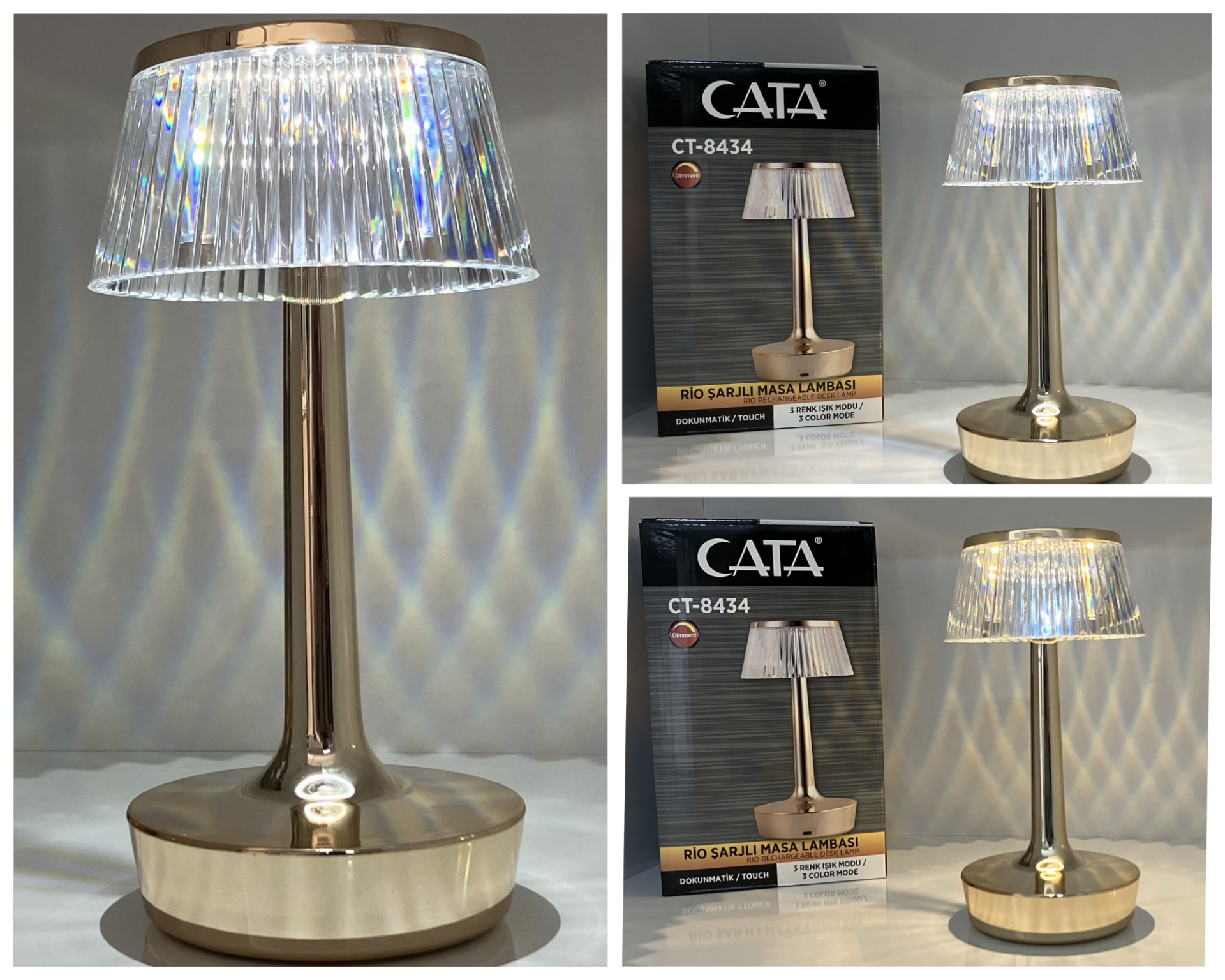 Cata Ct-8434 Rio Şarjlı Masa Lambası