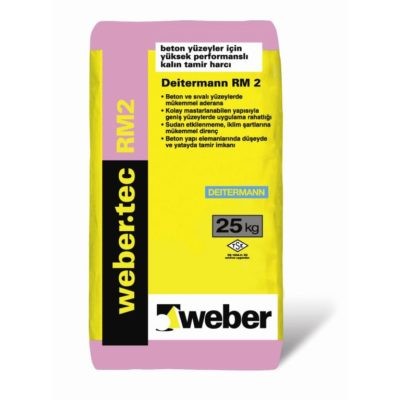 weber.tec RM2 Brüt Beton Kalın Tamir Harcı (Deitermann RM2) (25kg)