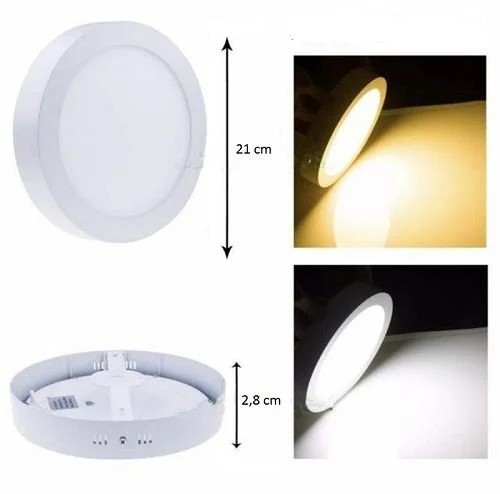 Cata Ct-5235B 18 Watt Sıva Üstü Led Panel Yuvarlak Beyaz (Siyah Çerçeveli)