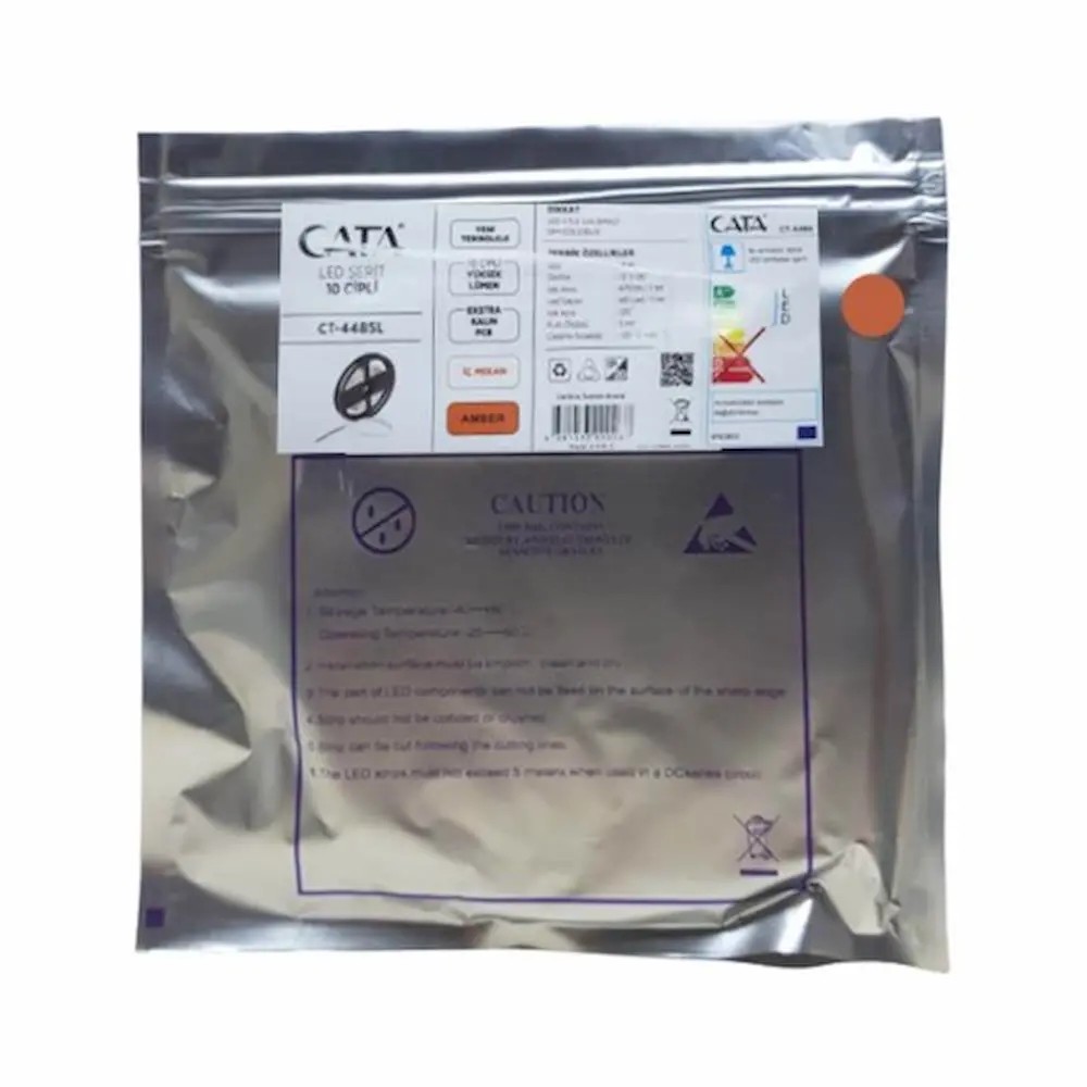 Cata Ct-4485 7W 10 Çipli Şerit Led 5mt Amber