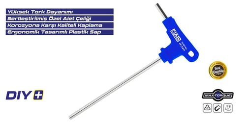 Fixio 4,0 mm T Allen Anahtar
