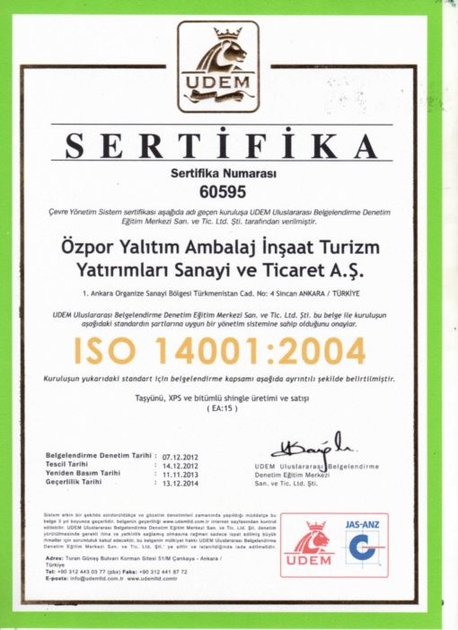 Alüminyum Folyolu Dış Cephe Levhası (10cm) (50 kg/m3)