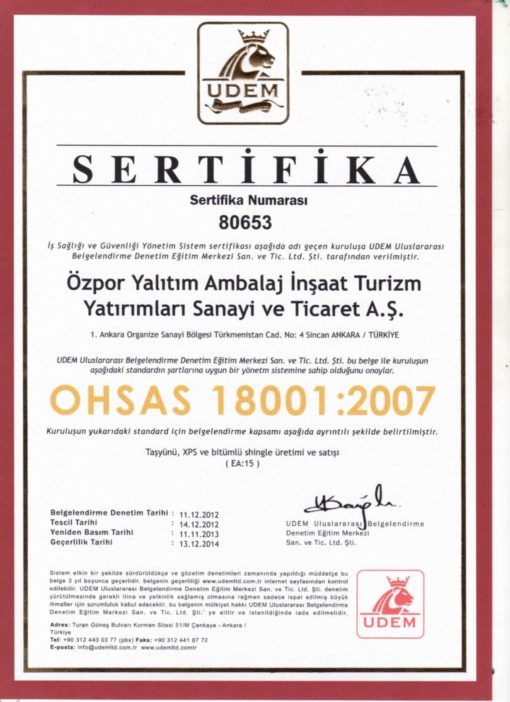 Sanayi Levhası (6cm) (70 kg/m3)