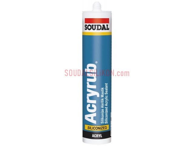 Soudal Acryub ( Akrilik ) Silikonize Mastik Beyaz 500 gr