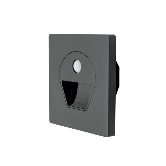 Cata Ct-5170SB 1W Sensörlü Ledli Koridor Armatürü Siyah Kasa Beyaz