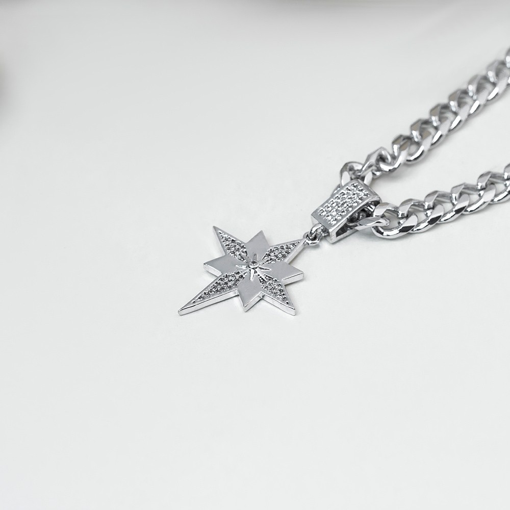 Yıldız Taşlı Silver Kolye