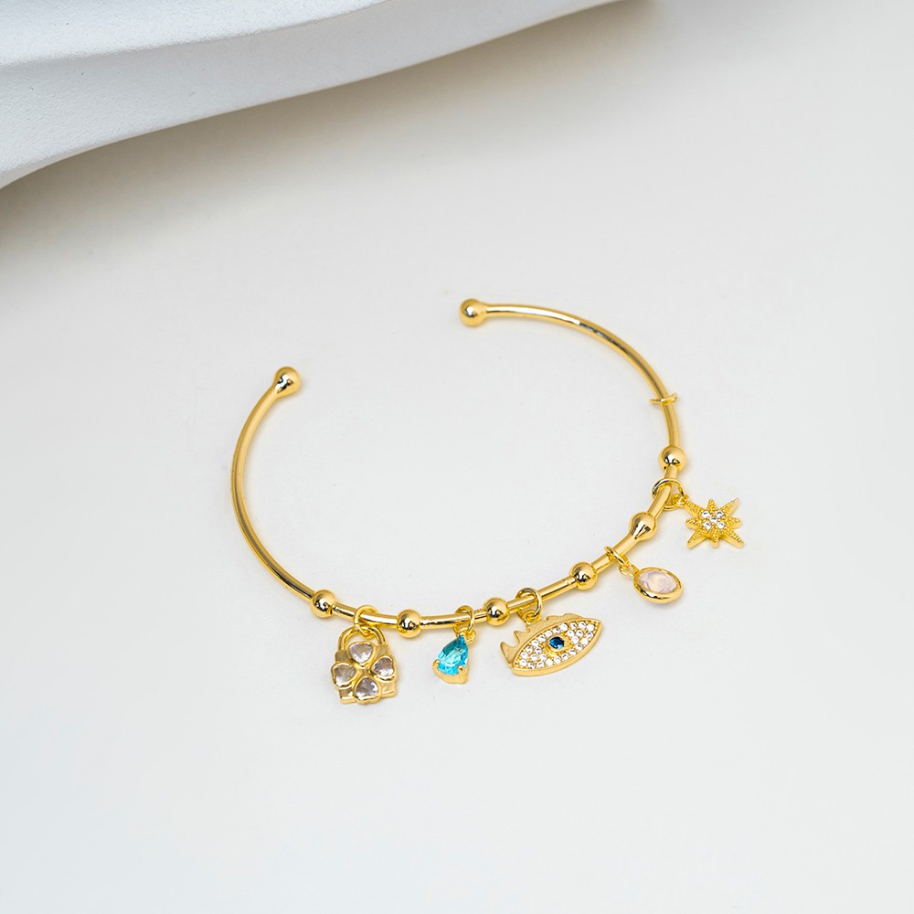 Charmlı Gold Bileklik