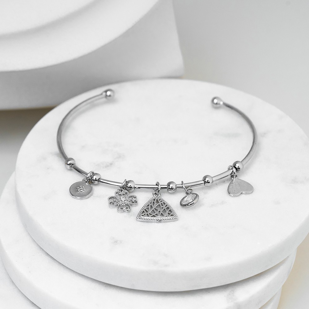 Charmlı Silver Bileklik