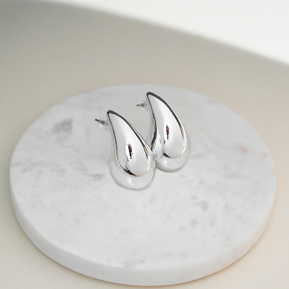 Classic Bottega Silver Küpe
