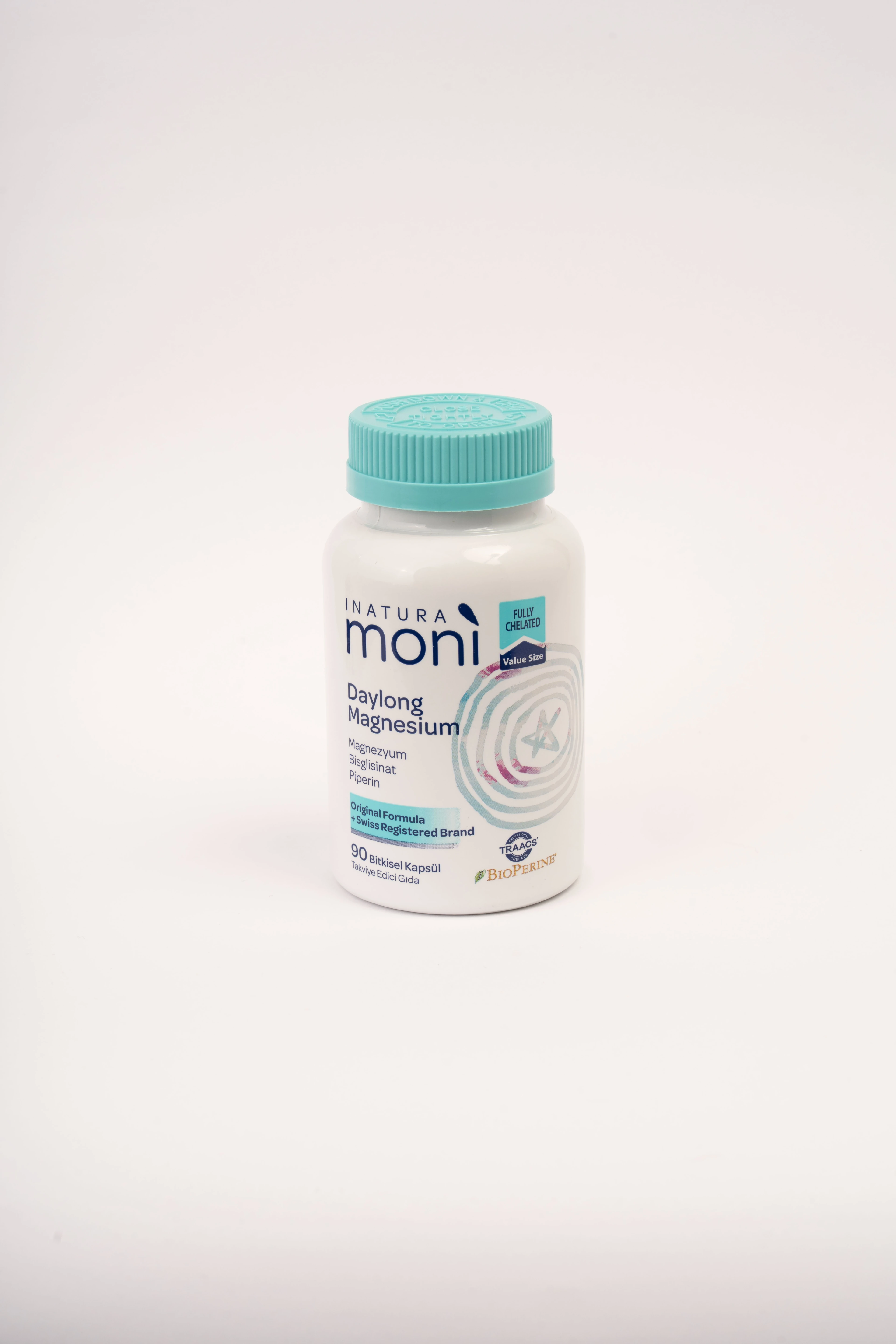 2'li  Daylong Magnesium Bisglisinat, Sitrat, B6, Piperin 90 Vegan Kapsül