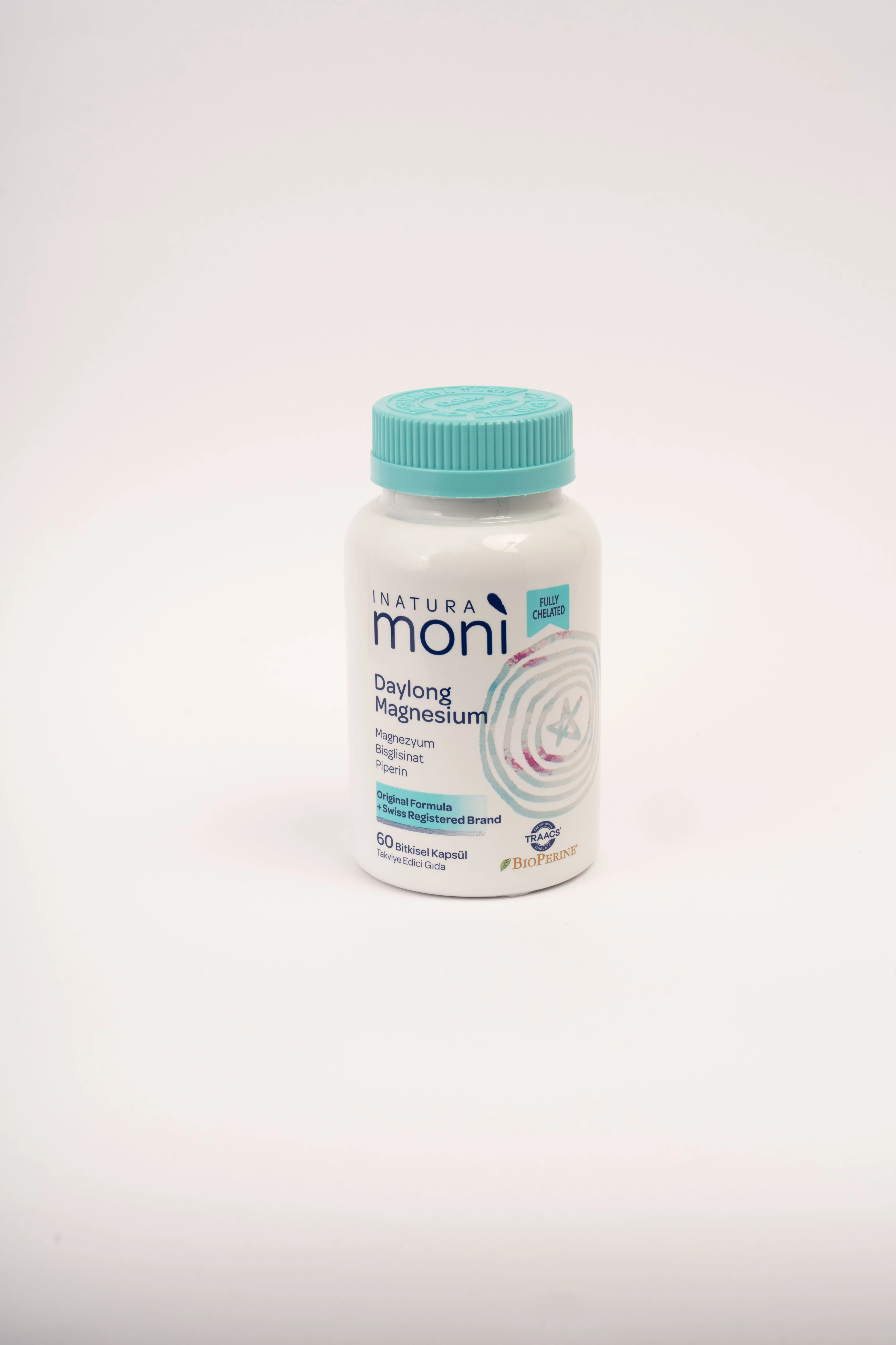 3'lü Daylong Magnesium Bisglisinat, Sitrat, B6, Piperin 60 Vegan Kapsül