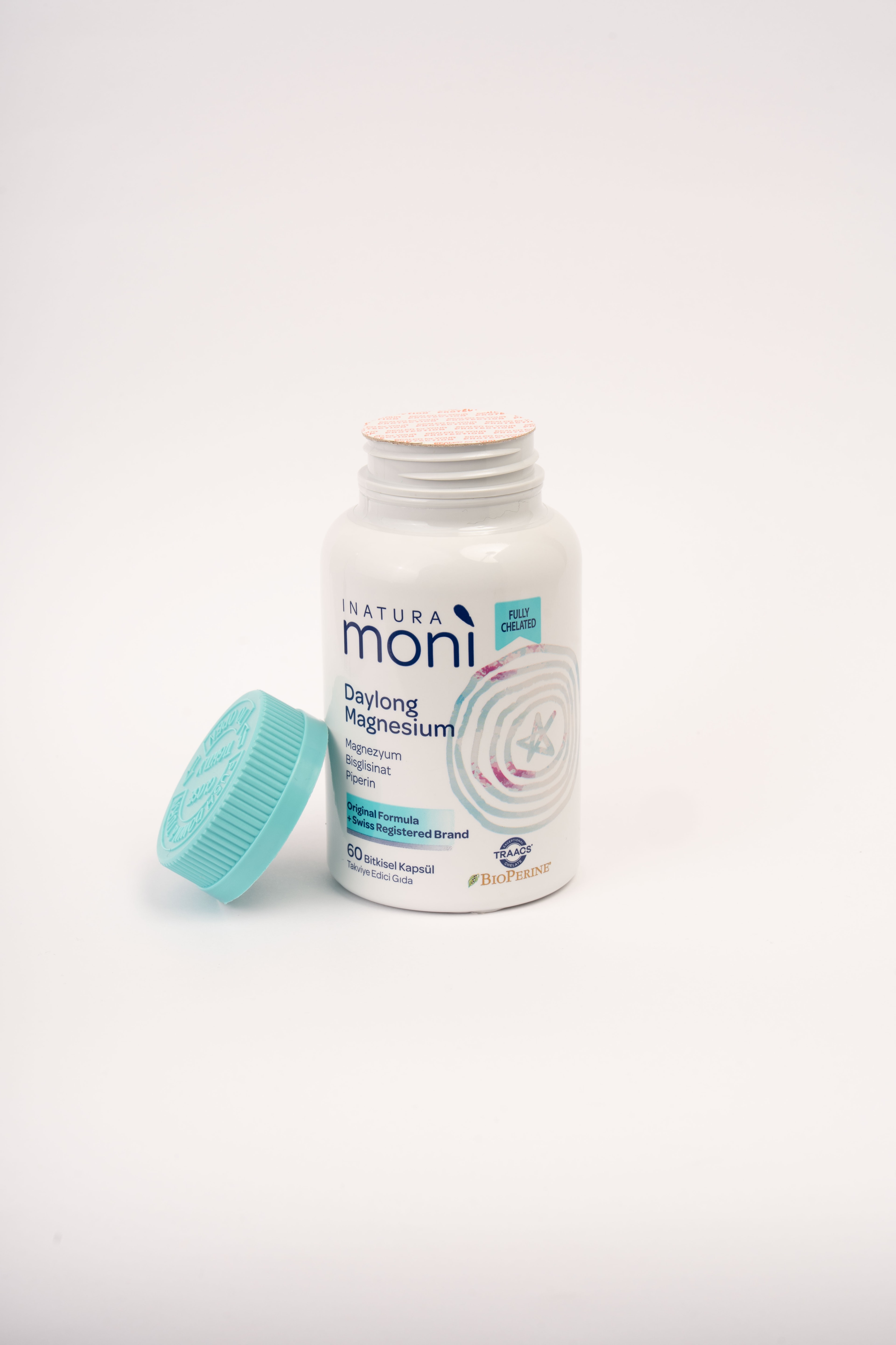 6'lı Daylong Magnesium Bisglisinat, Sitrat, B6, Piperin 60 Vegan Kapsül