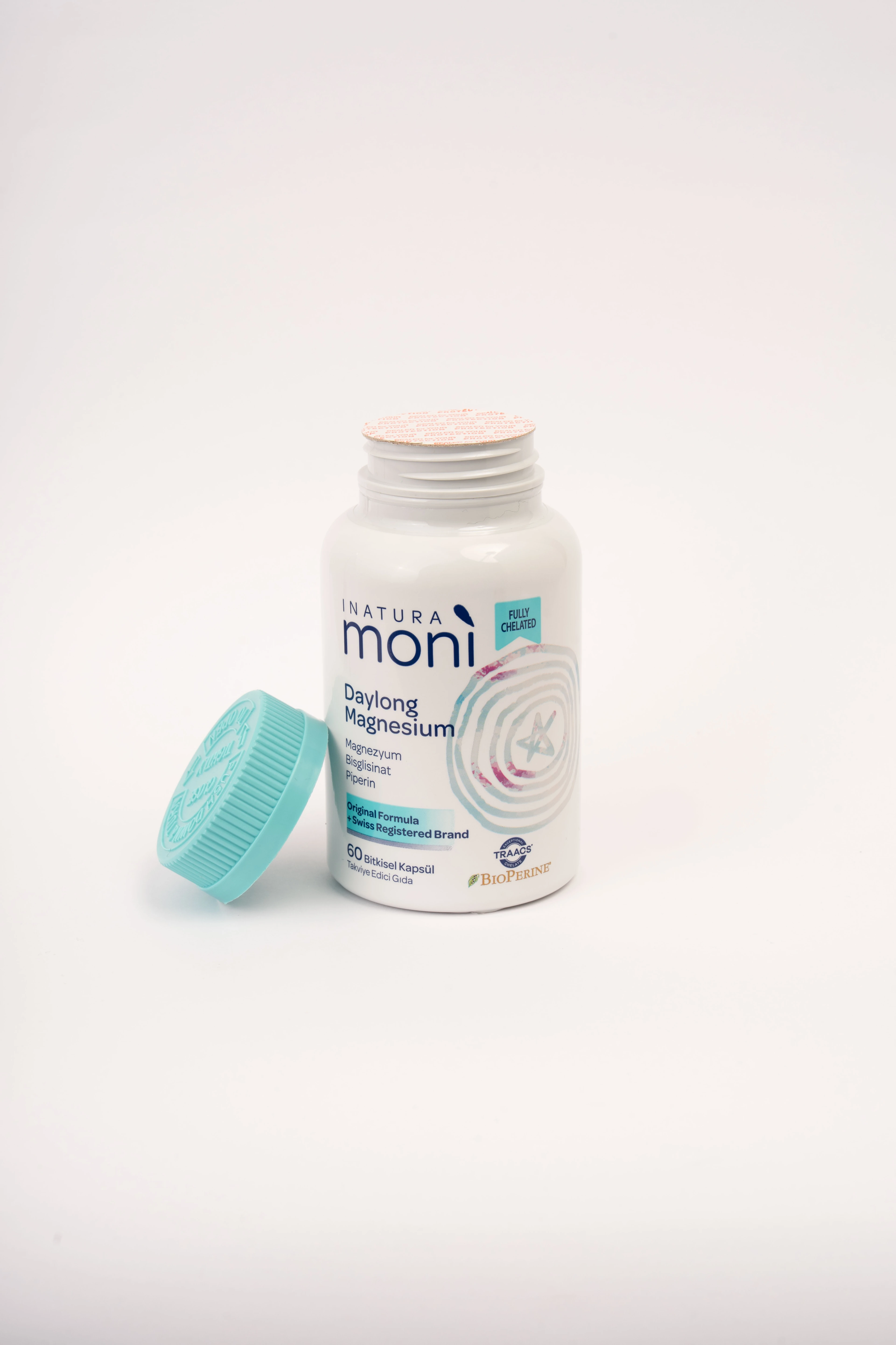 2'li Daylong Magnesium Bisglisinat, Sitrat, B6, Piperin 60 Vegan Kapsül