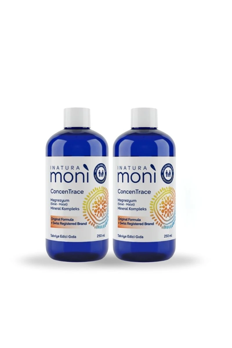 2'li Concentrace Magnezyum Sitrat-Malat, Çinko, Bakır, Selenyum, Manganez, Krom, Molibden 250 ML