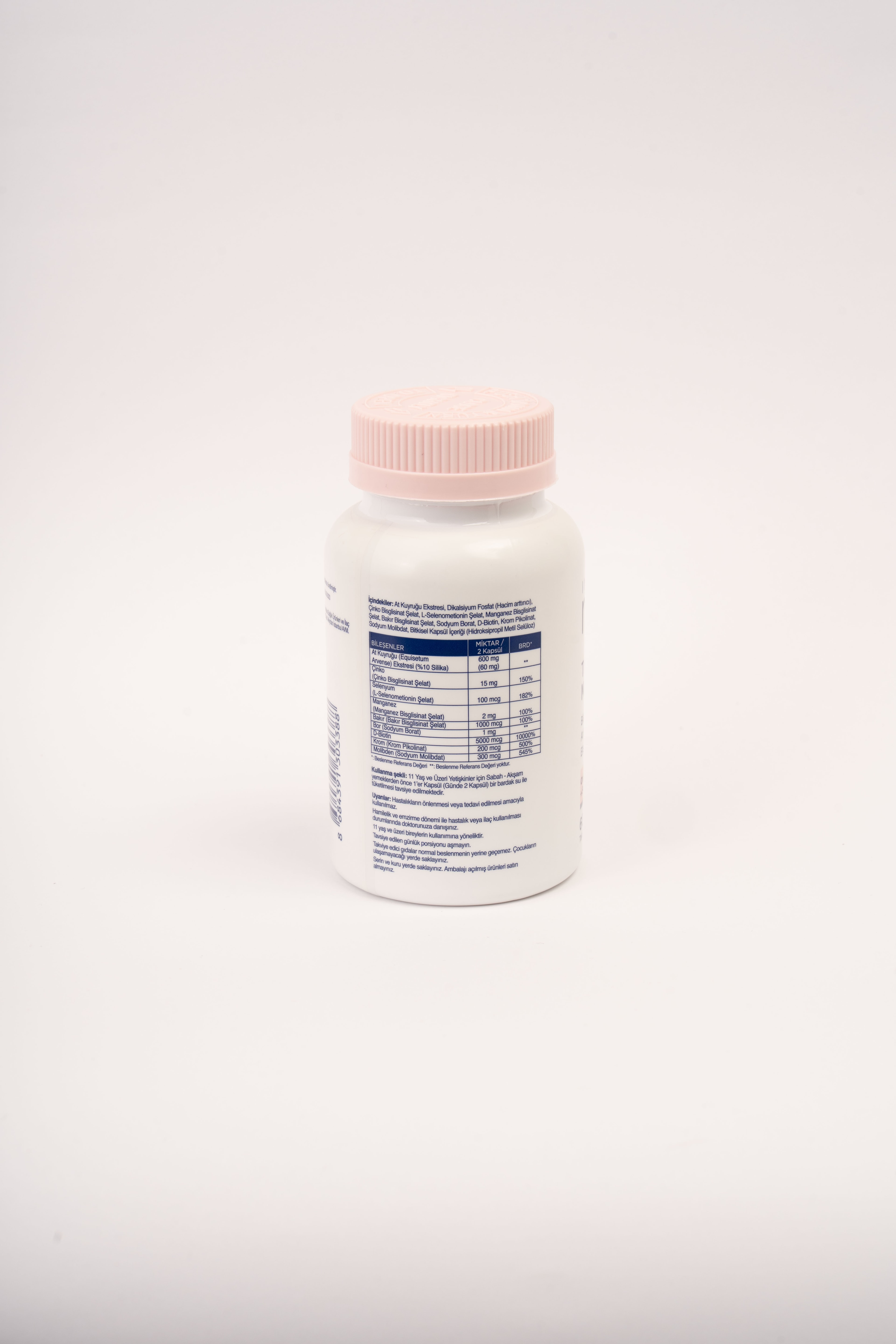 6'lı Trace Minerals Biotin ve At Kuyruğu Ekstresi 60 Vegan Kapsül