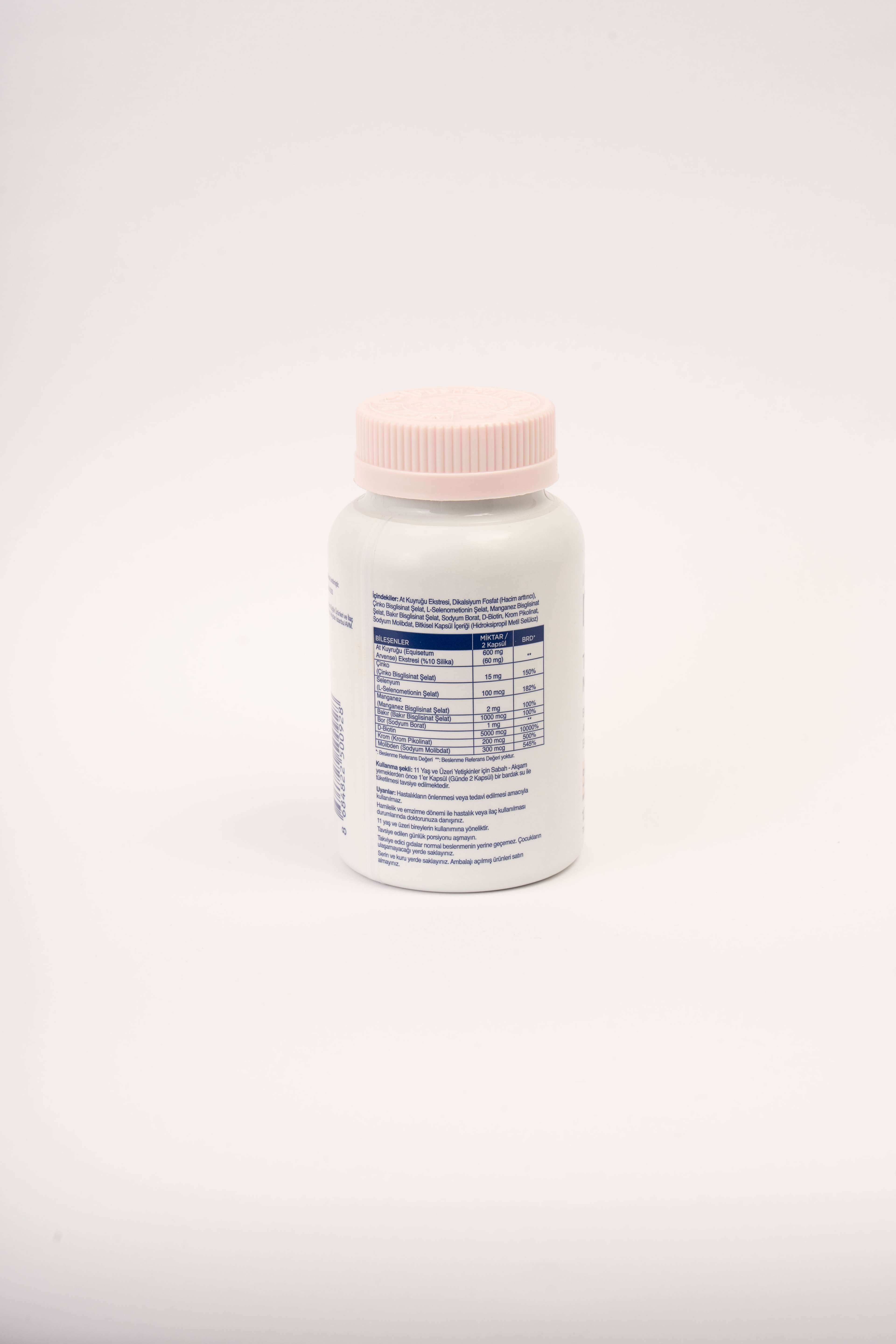 6'lı Trace Minerals Biotin ve At Kuyruğu Ekstresi 120 Vegan Kapsül