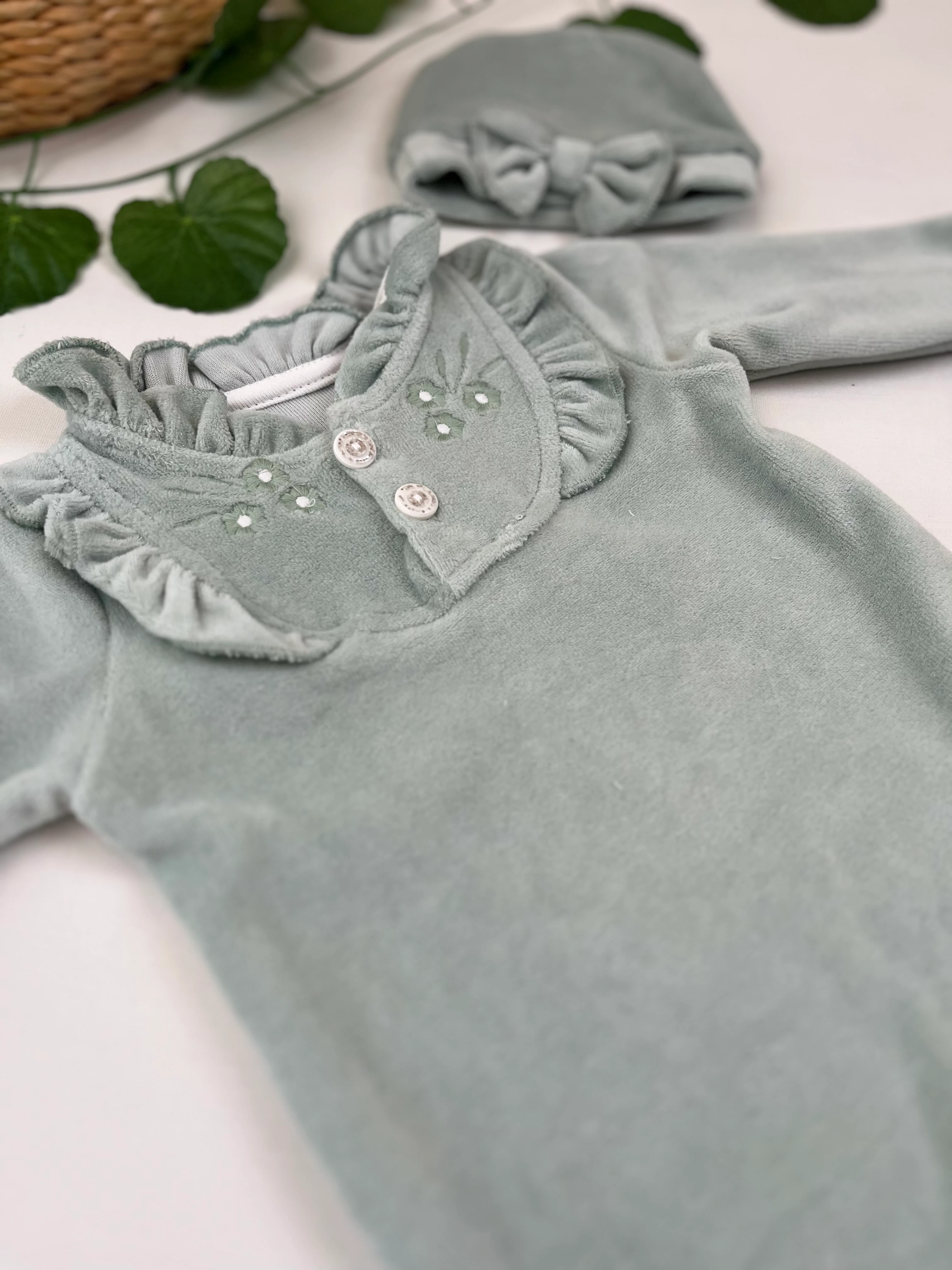 Kız Bebek Yakası Fırfırlı Tulum MB00313