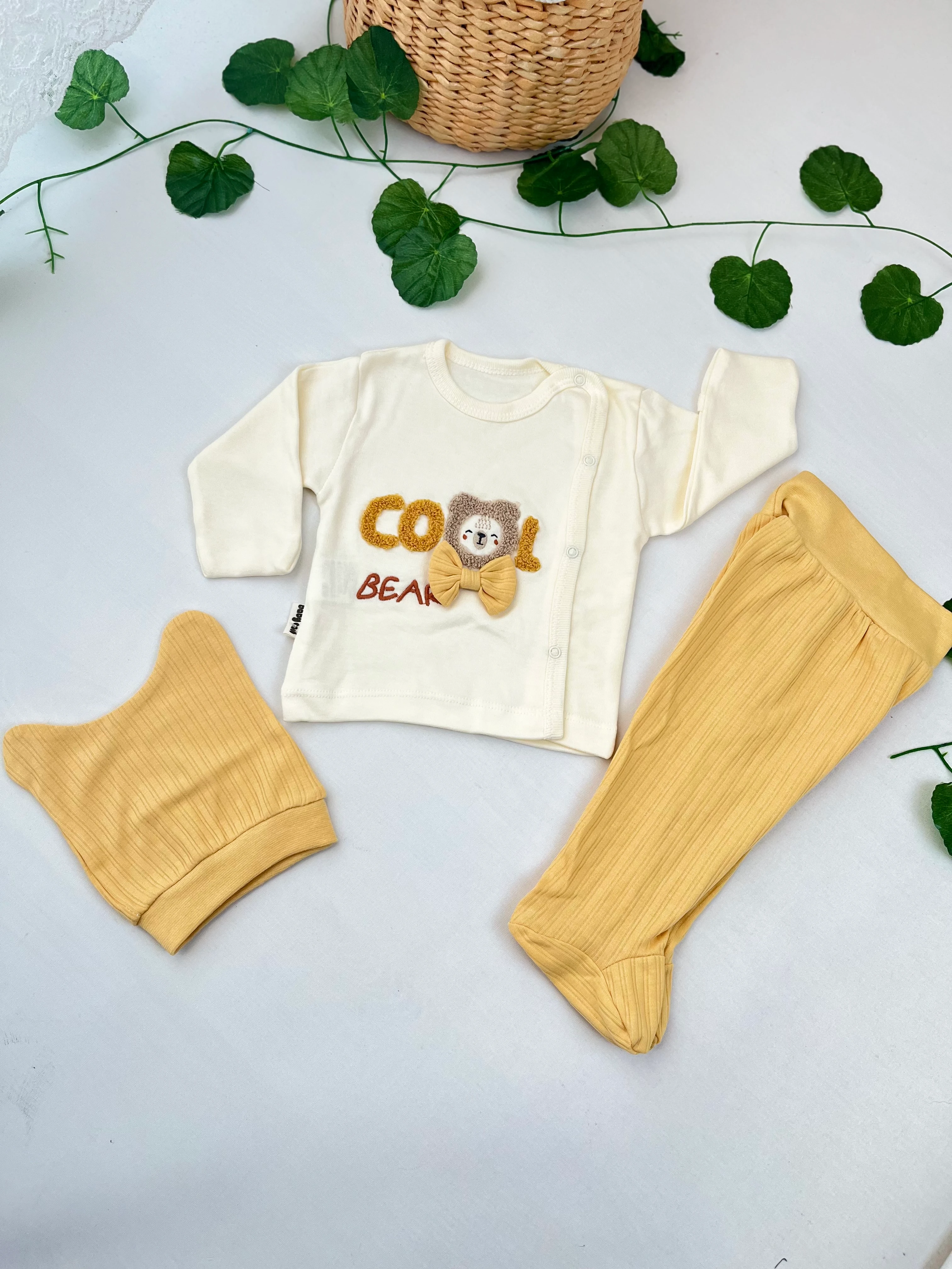 Erkek Bebek Zıbın Takım MB00326