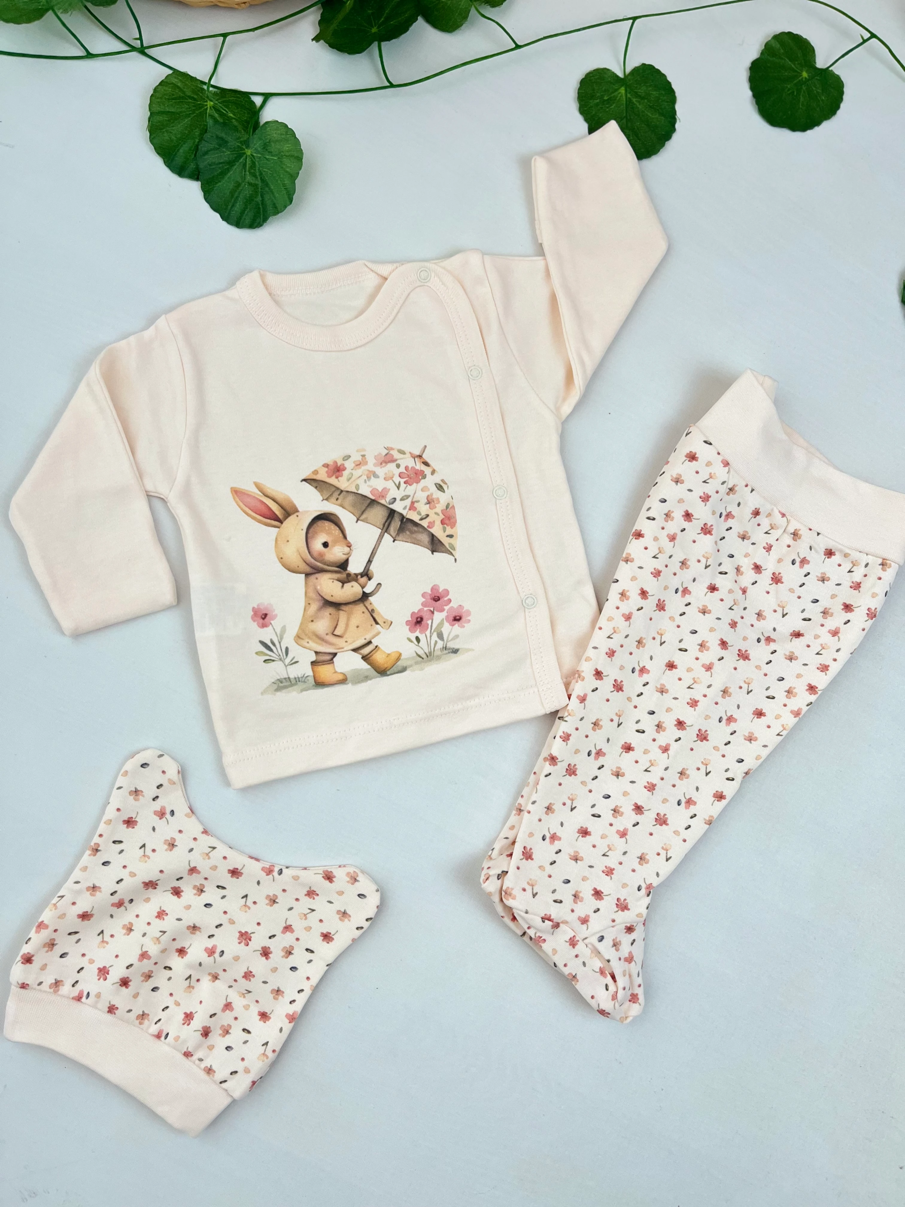 Kız Bebek Zıbın Takımı MB00332