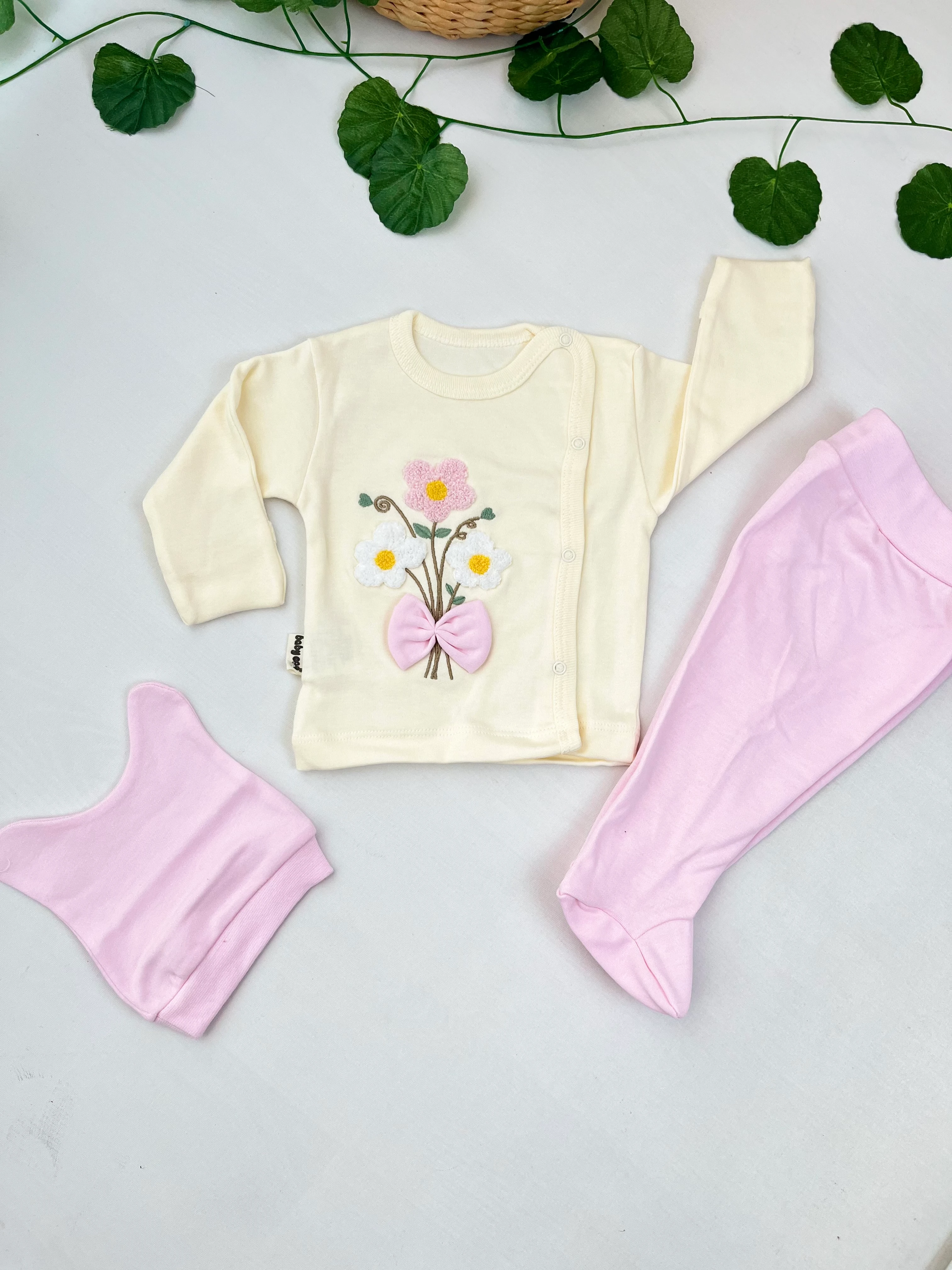 Kız Bebek Zıbın Takım MB00331