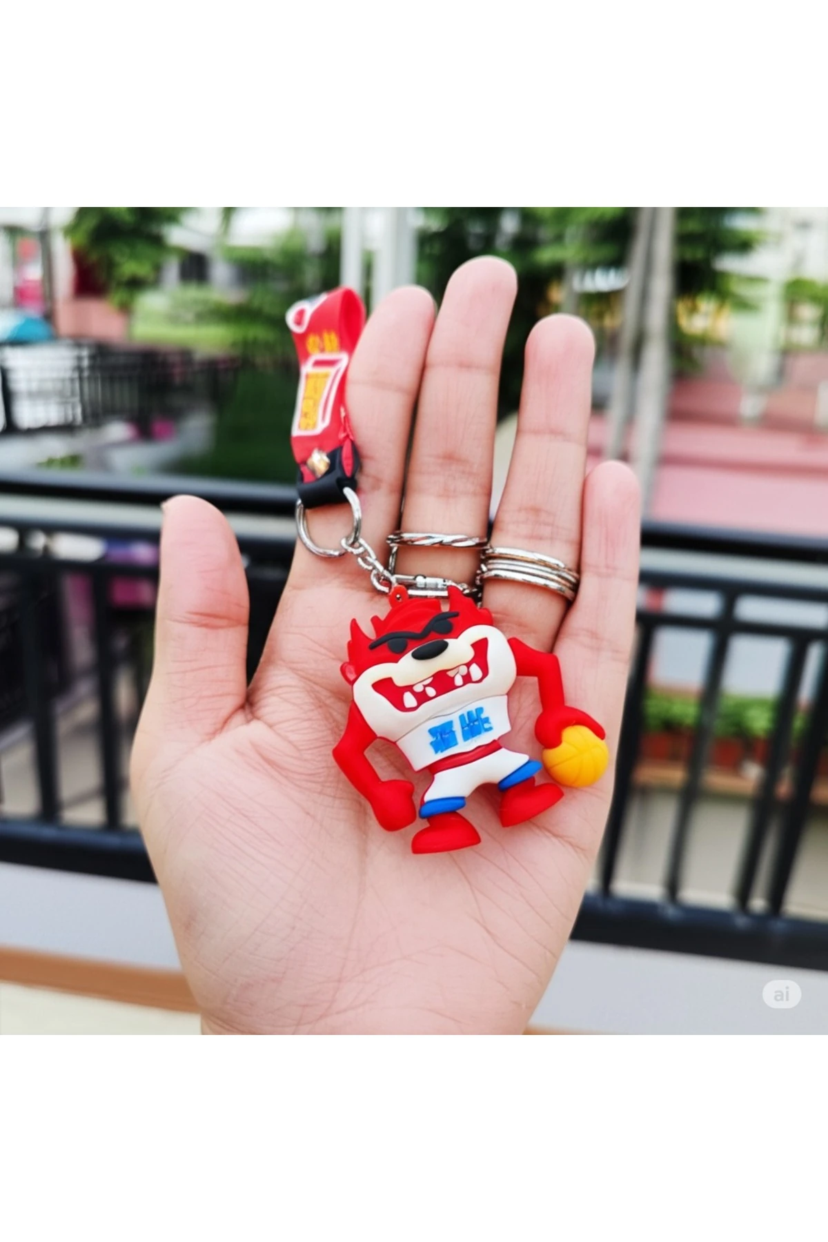 3d Tazmanya Canavarı Silikon Anahtarlık Hediyelik Ve Çanta Aksesuarı