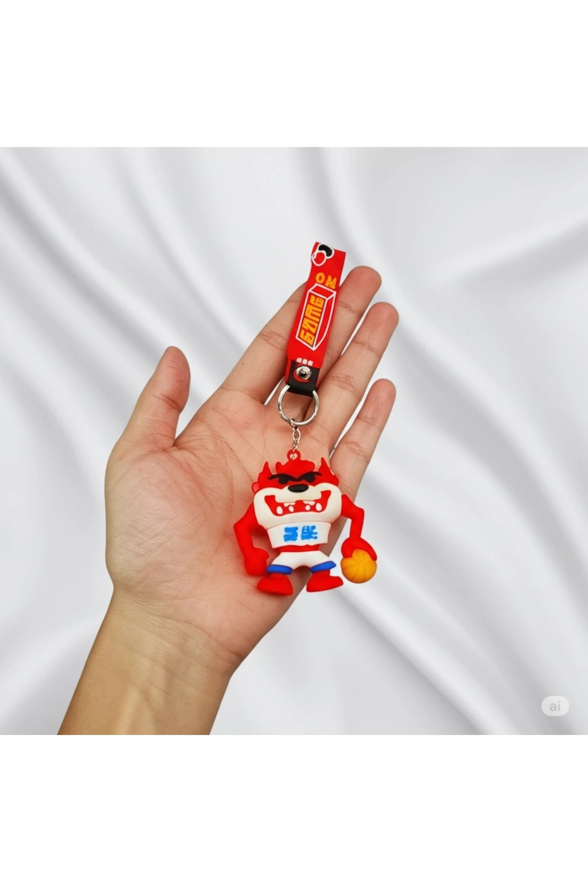 3d Tazmanya Canavarı Silikon Anahtarlık Hediyelik Ve Çanta Aksesuarı