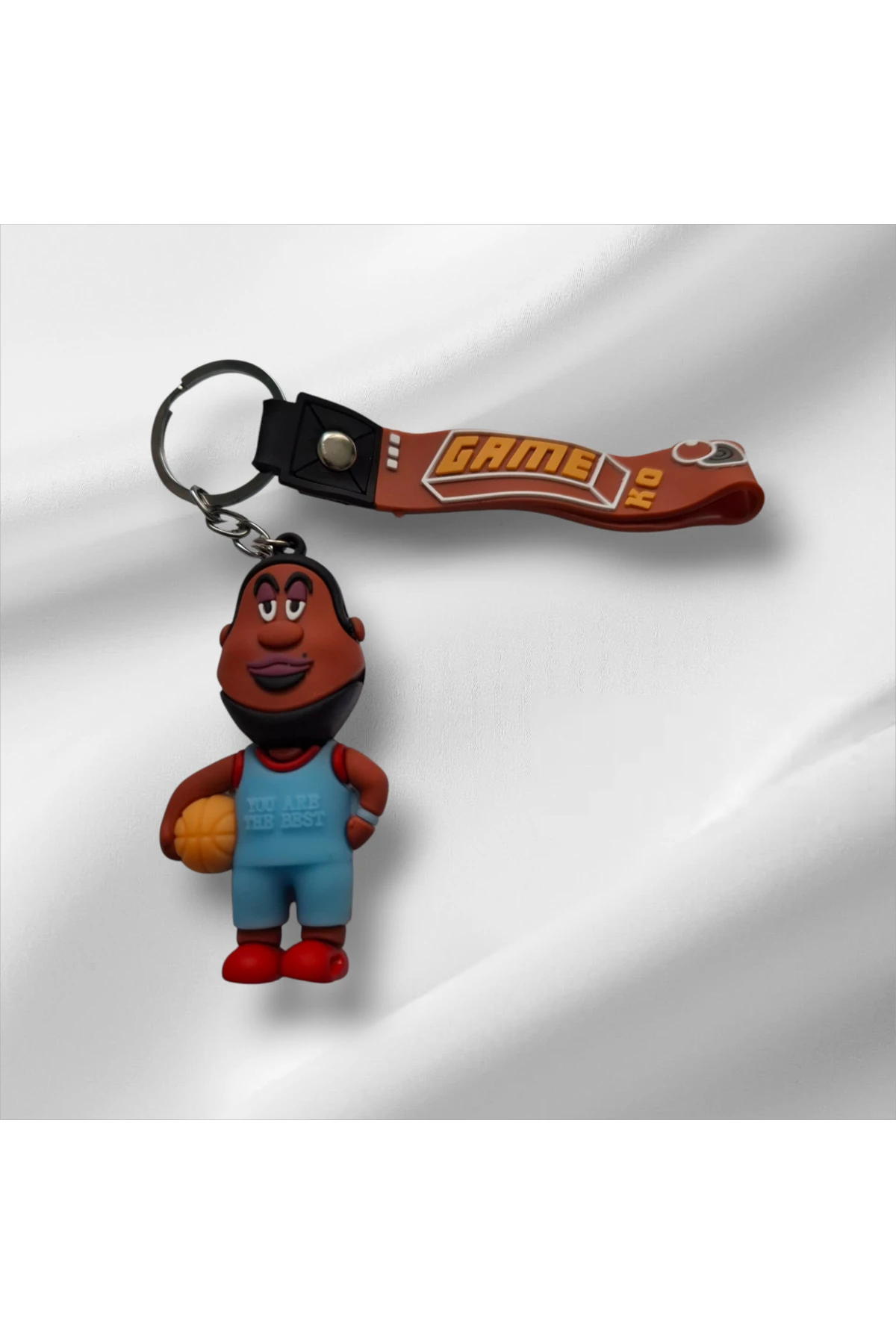 3d Game KO Basketçi Silikon Anahtarlık Hediyelik Ve Çanta Aksesuarı