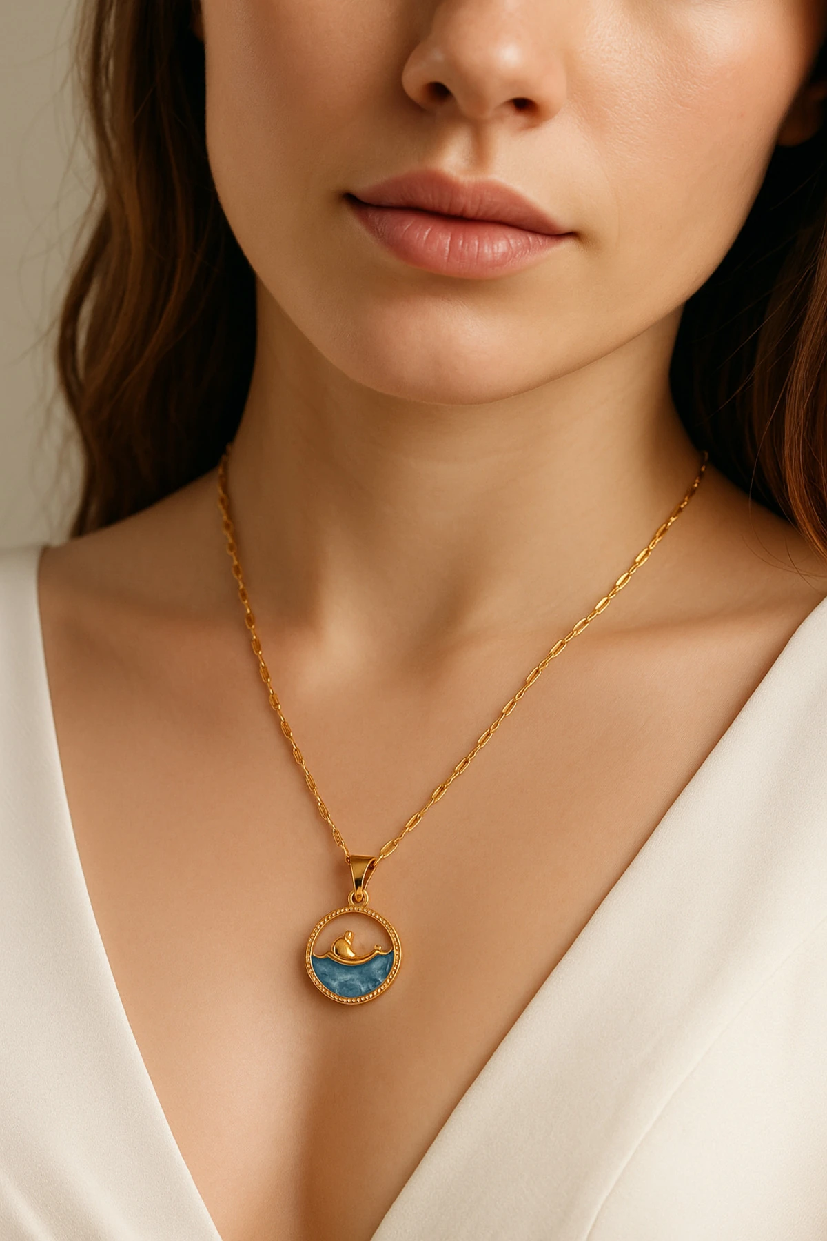 Altın Kaplama Kararmaz Çelik Balık Kolye – Sadelikte Gizli Anlam ve Işıltı