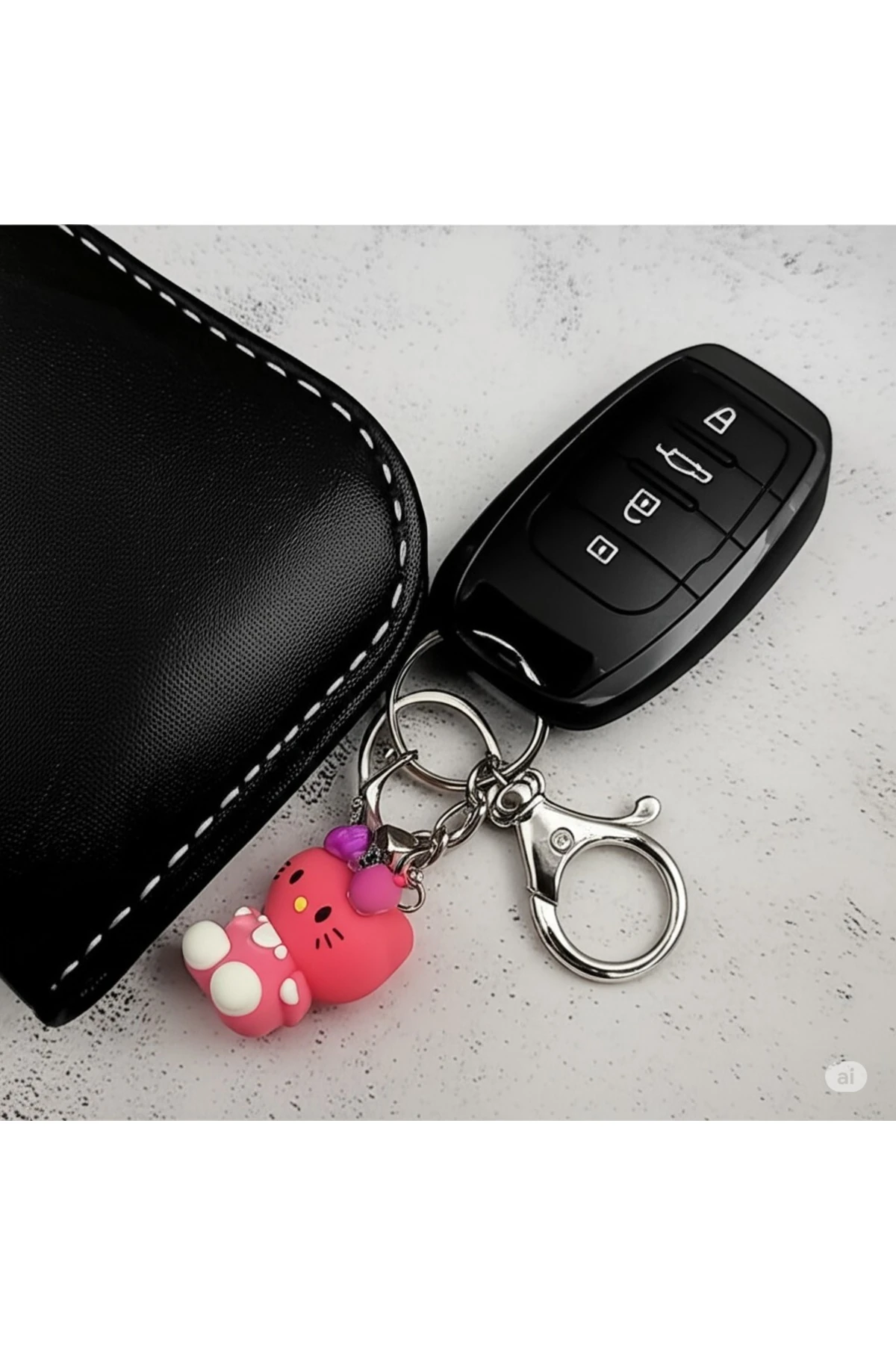 Hello Kitty 3D Renkli Sevimli Silikon Anahtarlık & Çanta Aksesuarı