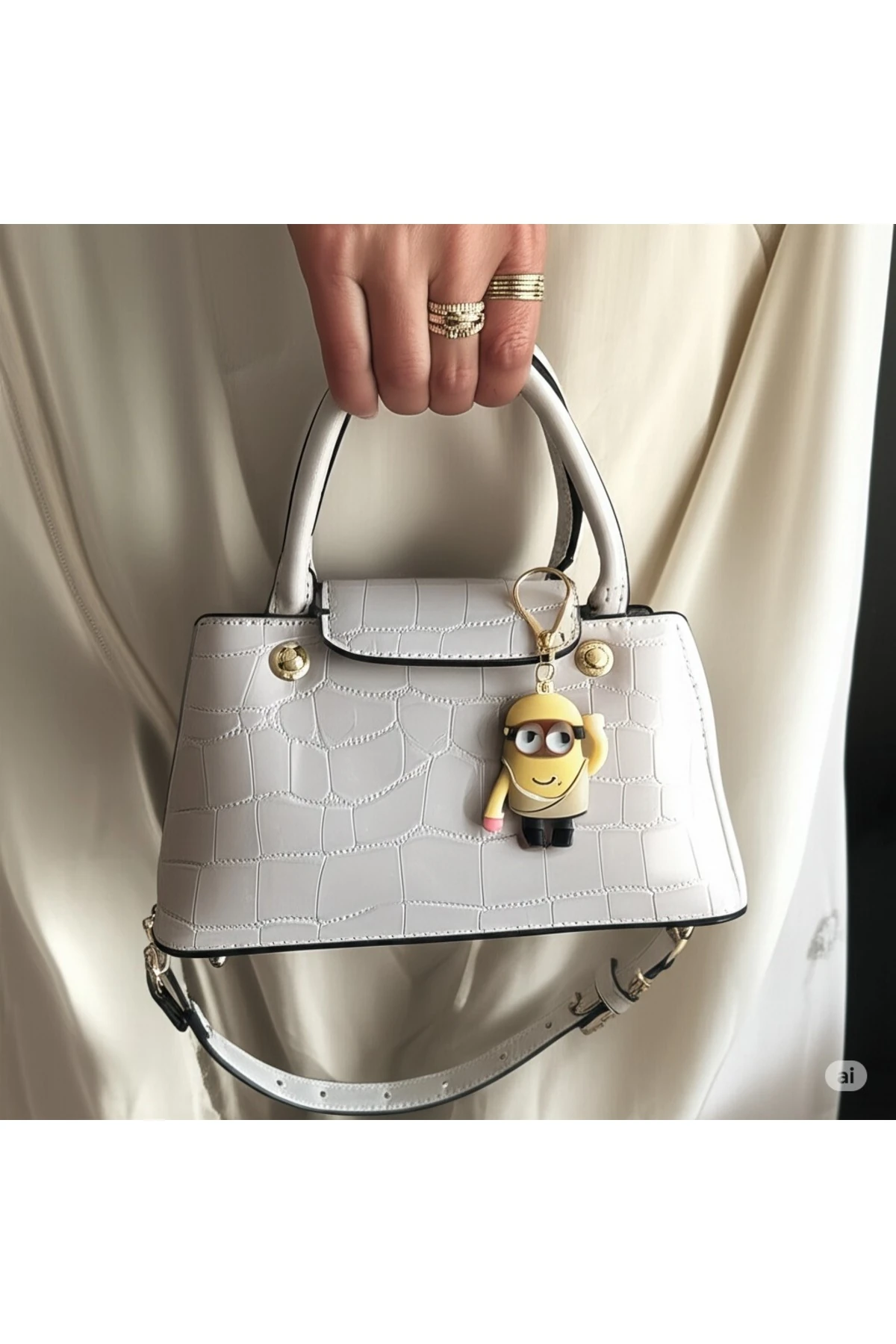 3D Minyon Anahtarlık – Büyük Boy Renkli Hediyelik Çanta ve Anahtar Aksesuarı