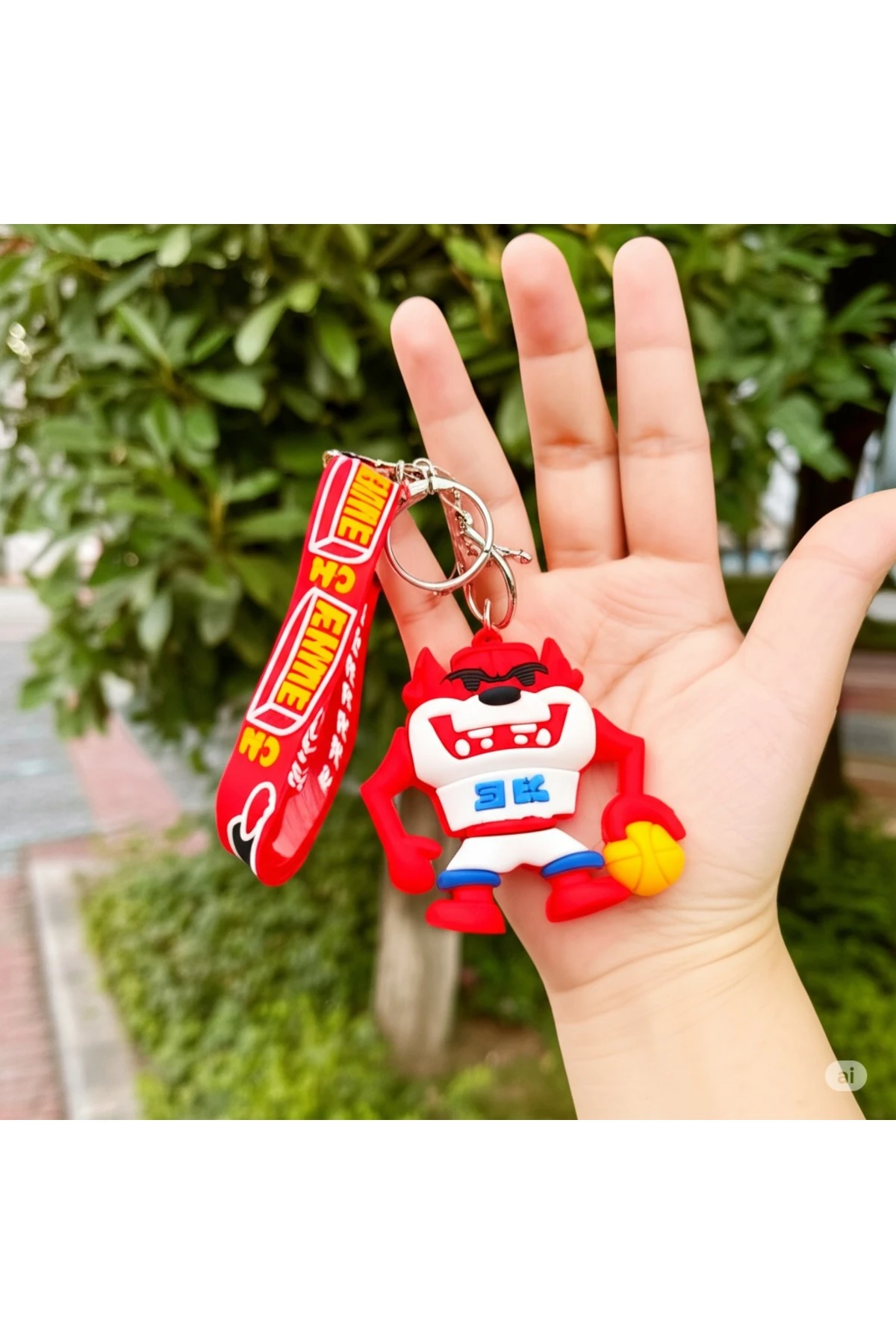 3d Tazmanya Canavarı Silikon Anahtarlık Hediyelik Ve Çanta Aksesuarı