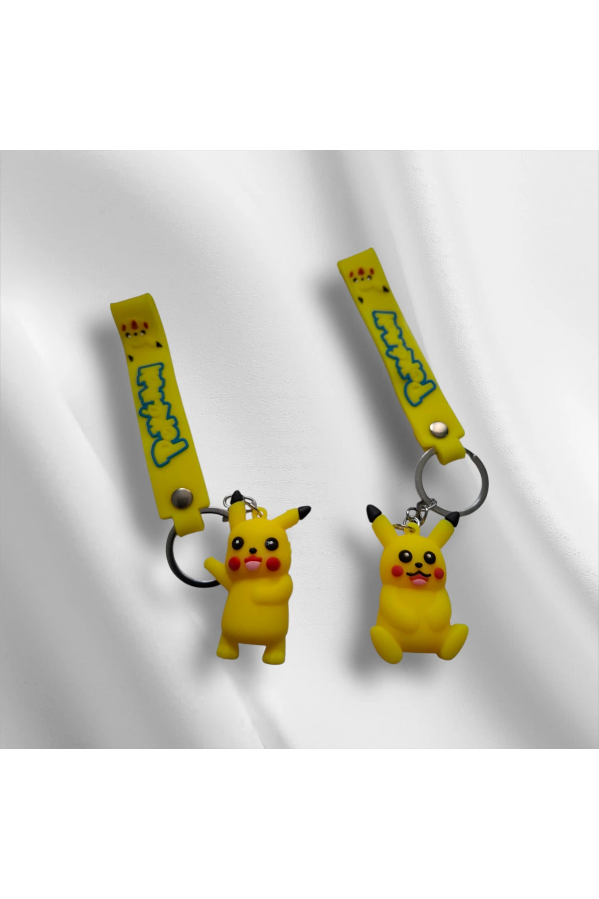 3D Pikachu Silikon Anahtarlık ve Çanta Aksesuar