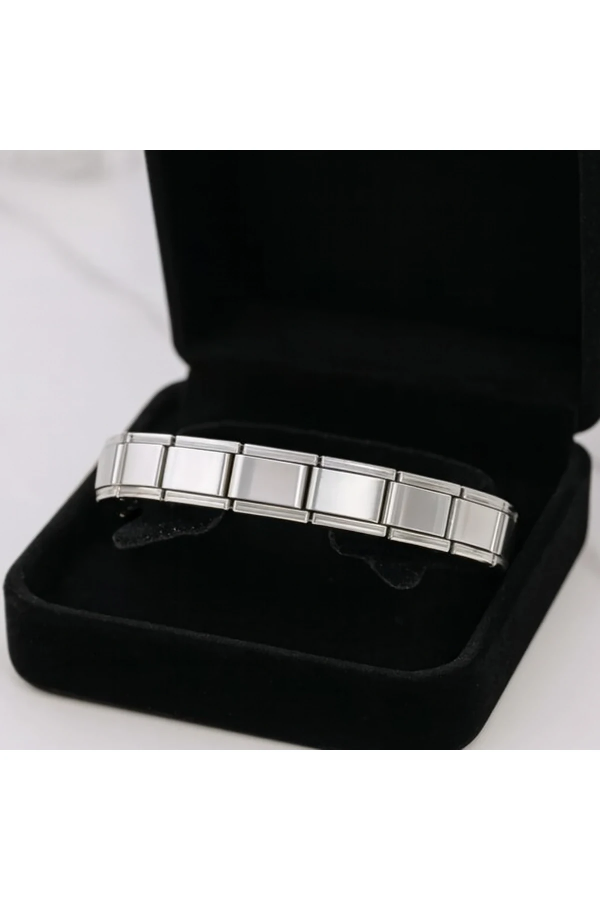 Paslanmaz Çelik İtalyan Charm Bileklik – Zarif, Dayanıklı , 3 Adet Rastgele Charm