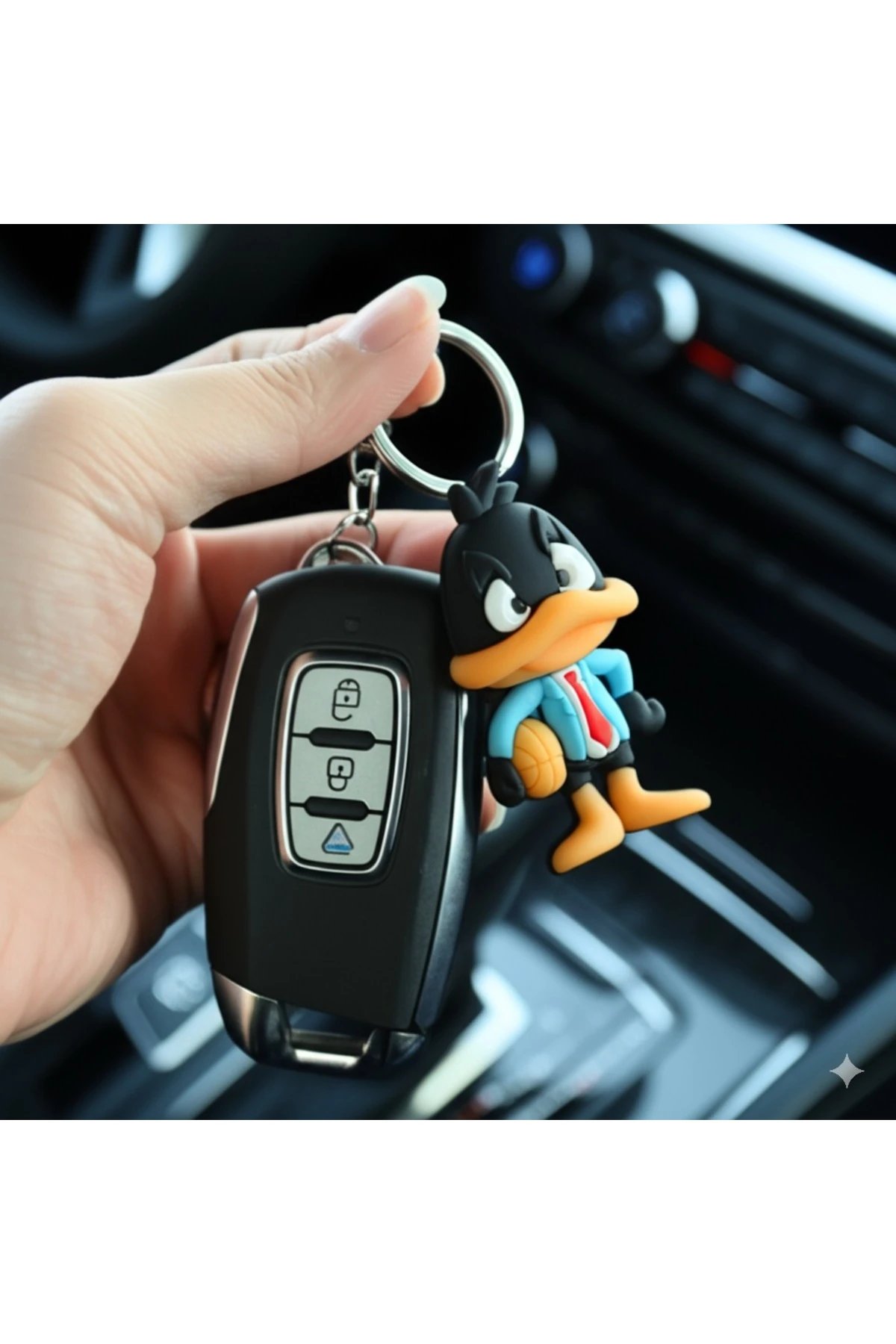 Tweety ve Daffy Duck 3D Renkli Sevimli Silikon Anahtarlık & Çanta Aksesuarı