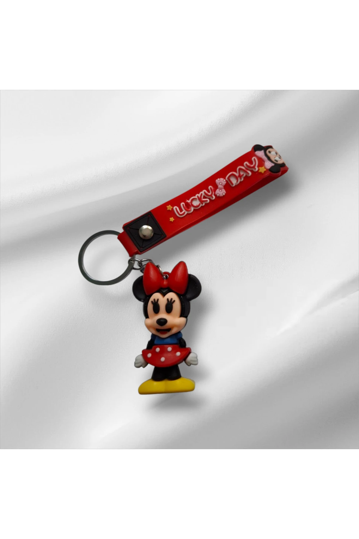 3D Minnie Ve Mickey Mouse Sevimli Çift Anahtarlık Ve Çanta Aksesuarı