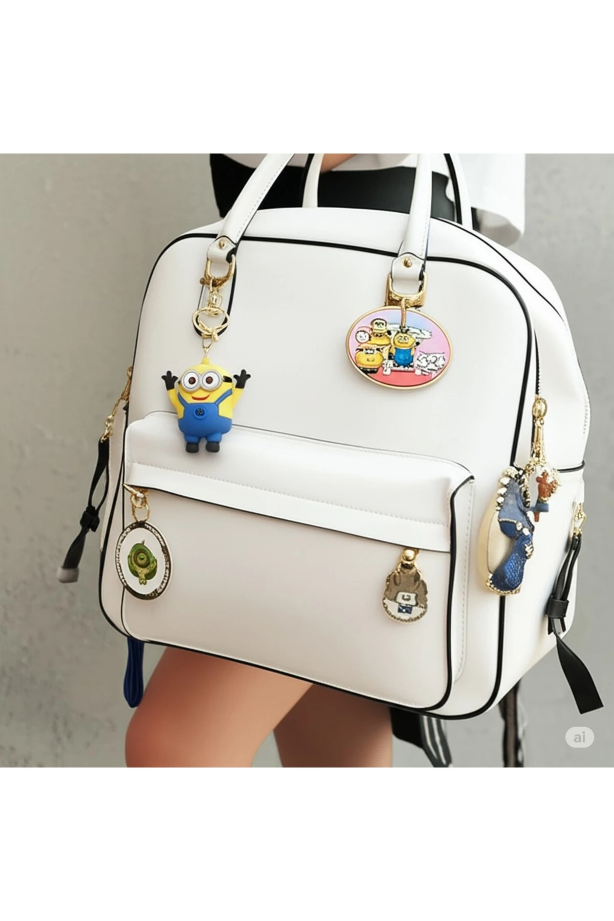 3D Minyon Anahtarlık – Büyük Boy Renkli Hediyelik Çanta ve Anahtar Aksesuarı