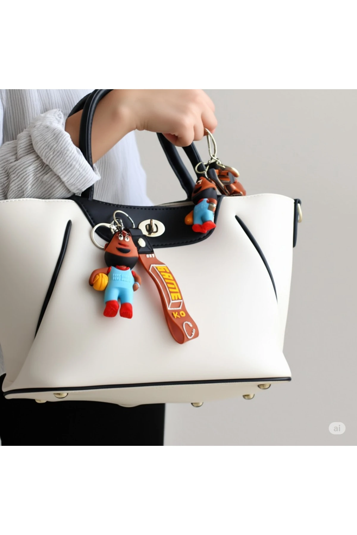 3d Game KO Basketçi Silikon Anahtarlık Hediyelik Ve Çanta Aksesuarı