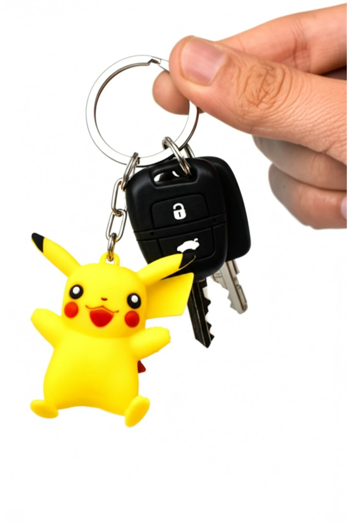 3D Pikachu Silikon Anahtarlık ve Çanta Aksesuar