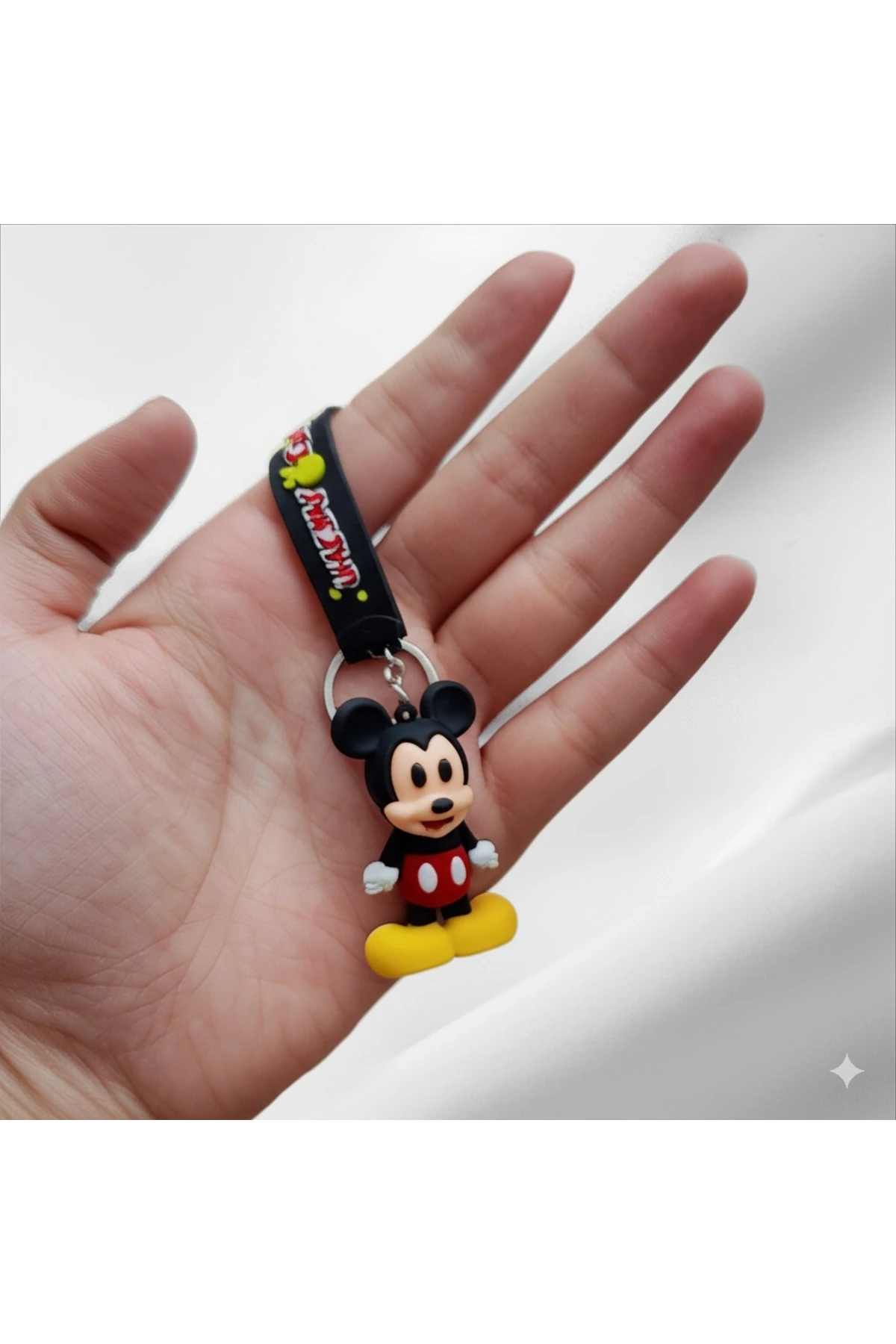 3D Minnie Ve Mickey Mouse Sevimli Çift Anahtarlık Ve Çanta Aksesuarı