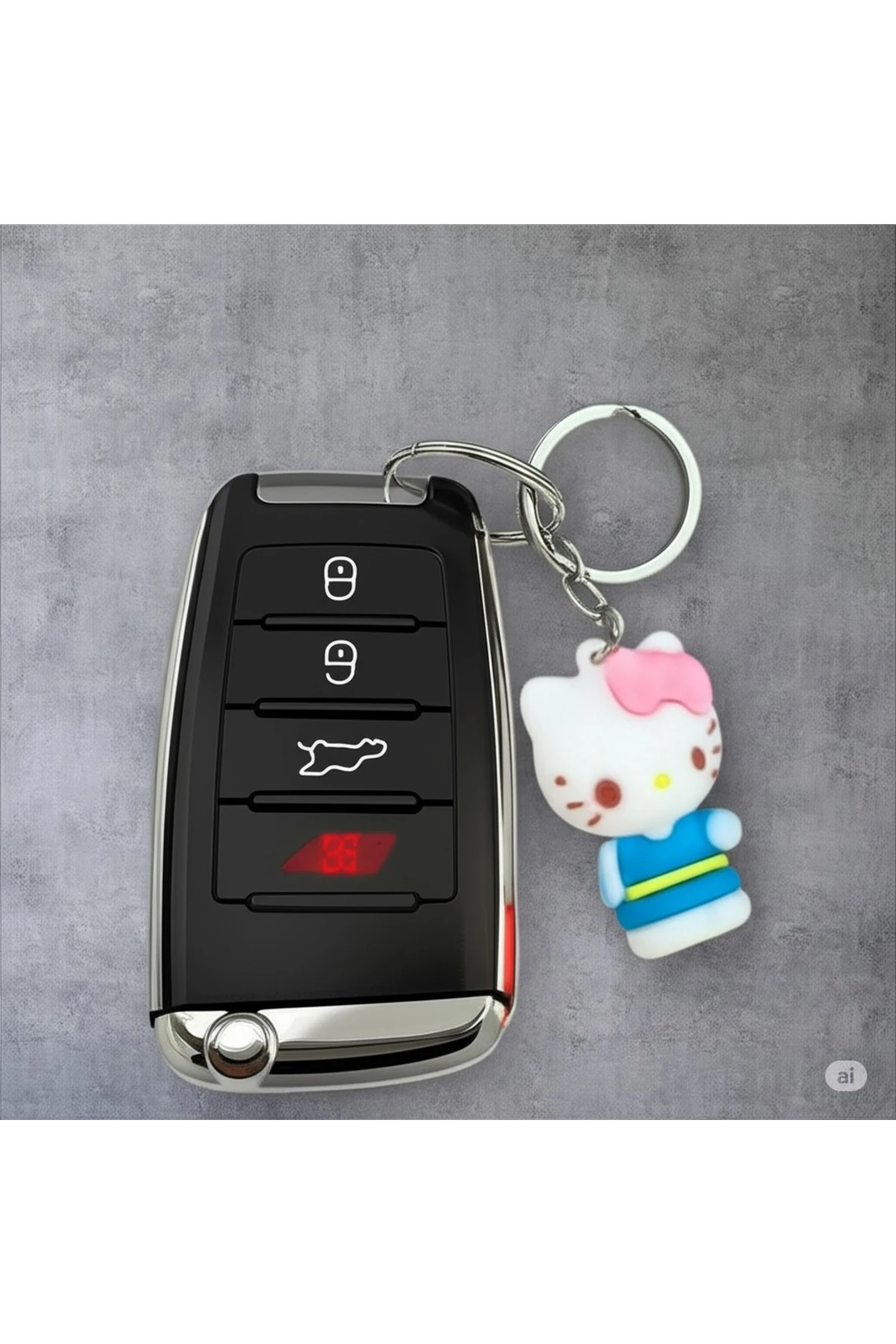 Hello Kitty 3D Renkli Sevimli Silikon Anahtarlık & Çanta Aksesuarı